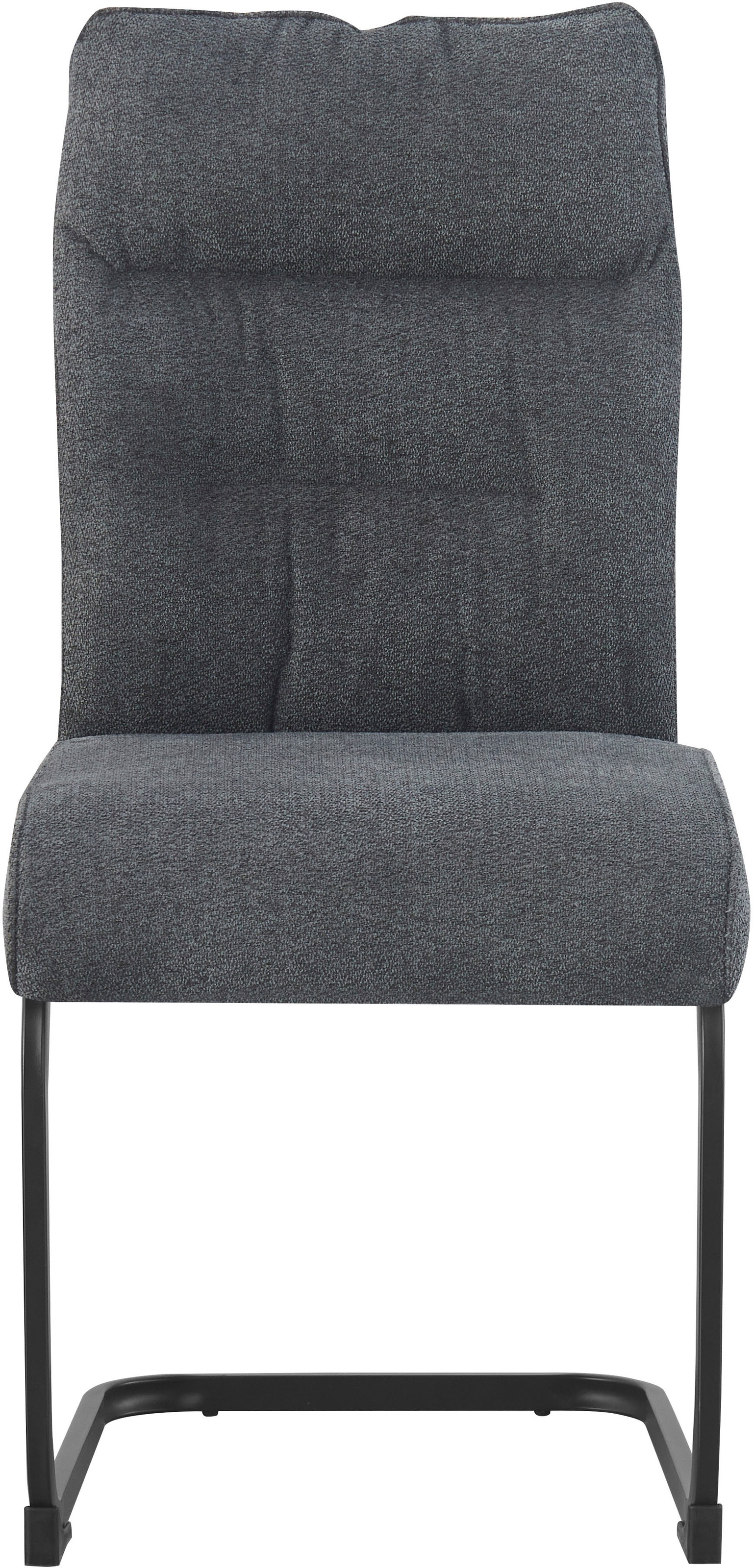 Home affaire Esszimmerstuhl »BARRIE, 2er Set, mit Metallgestell in matt schwarz« (Set) 2 Stk.in verschiedenen Farben, Belsatbarkeit pro Stuhl 120 kg, mit Armlehne