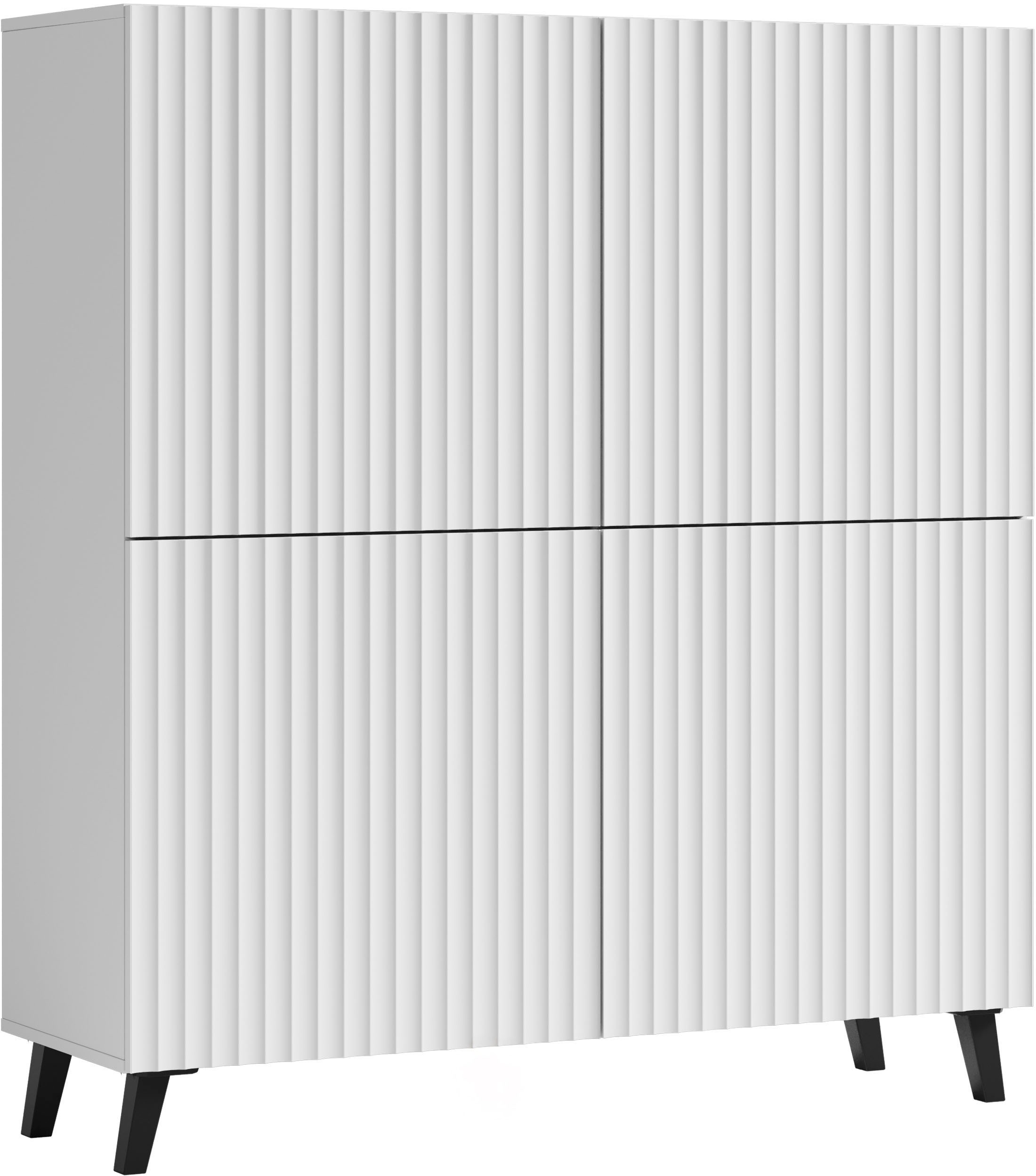 INOSIGN Highboard "Phuket, Front MDF" 1 Stk. tlg. moderne Kommode mit 4 Tür günstig online kaufen