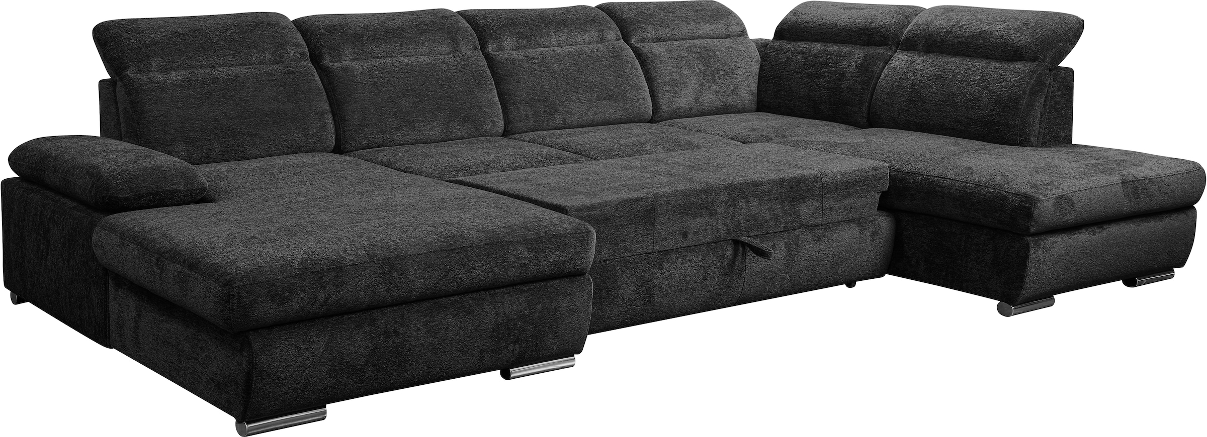 WERK2 Wohnlandschaft »Cordoba inkl. Bett, Bettkasten und Kopfteilfunktion, Breite 359cm«