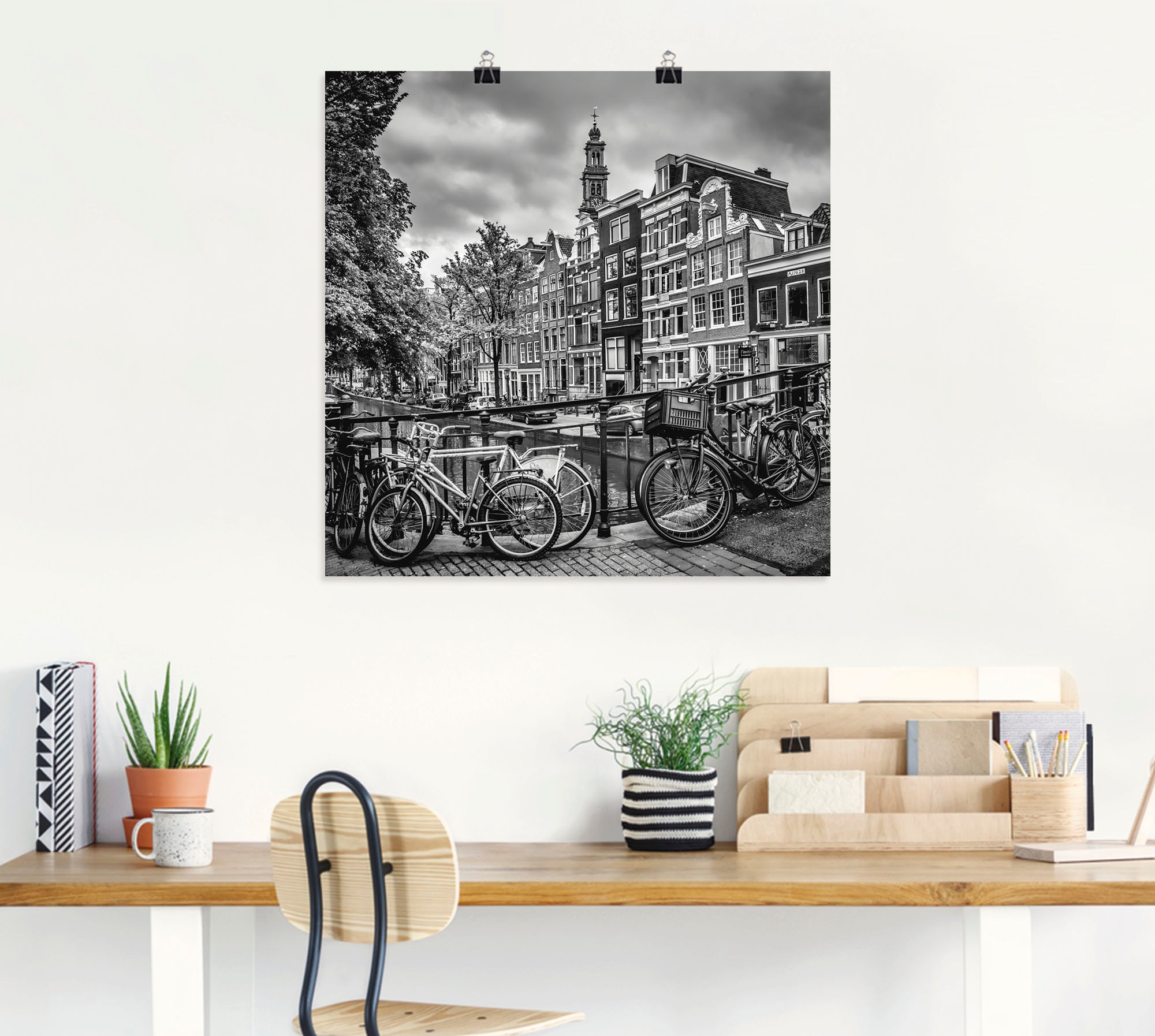 Artland Poster »Amsterdam Bloemgracht II«, Amsterdam, (1 St.), als Alubild, Leinwandbild, Wandaufkleber oder Poster in versch. Größen