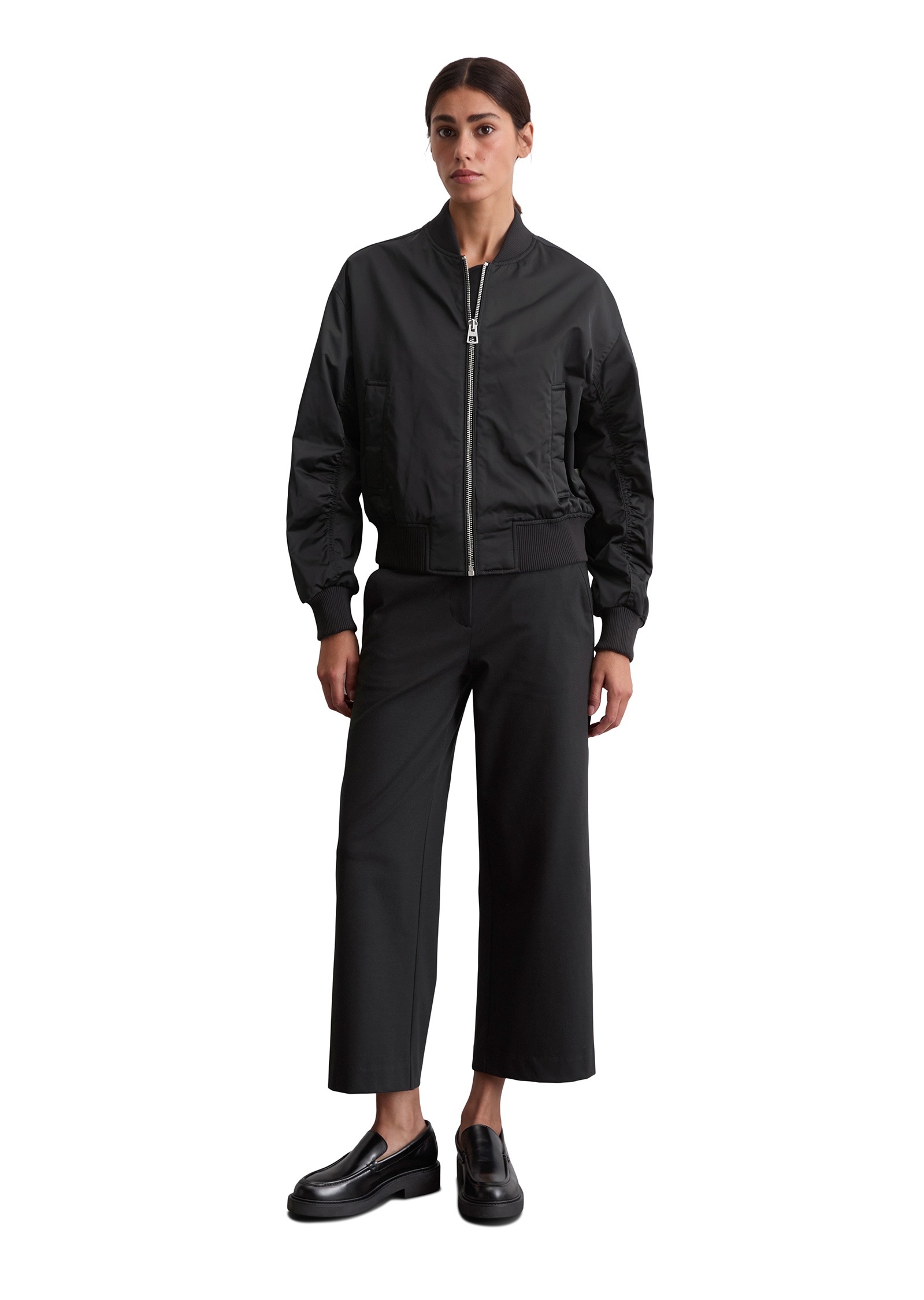 Marc O'Polo Outdoorjacke »aus recyceltem Shiny-Polyester-Twill«, ohne Kapuze