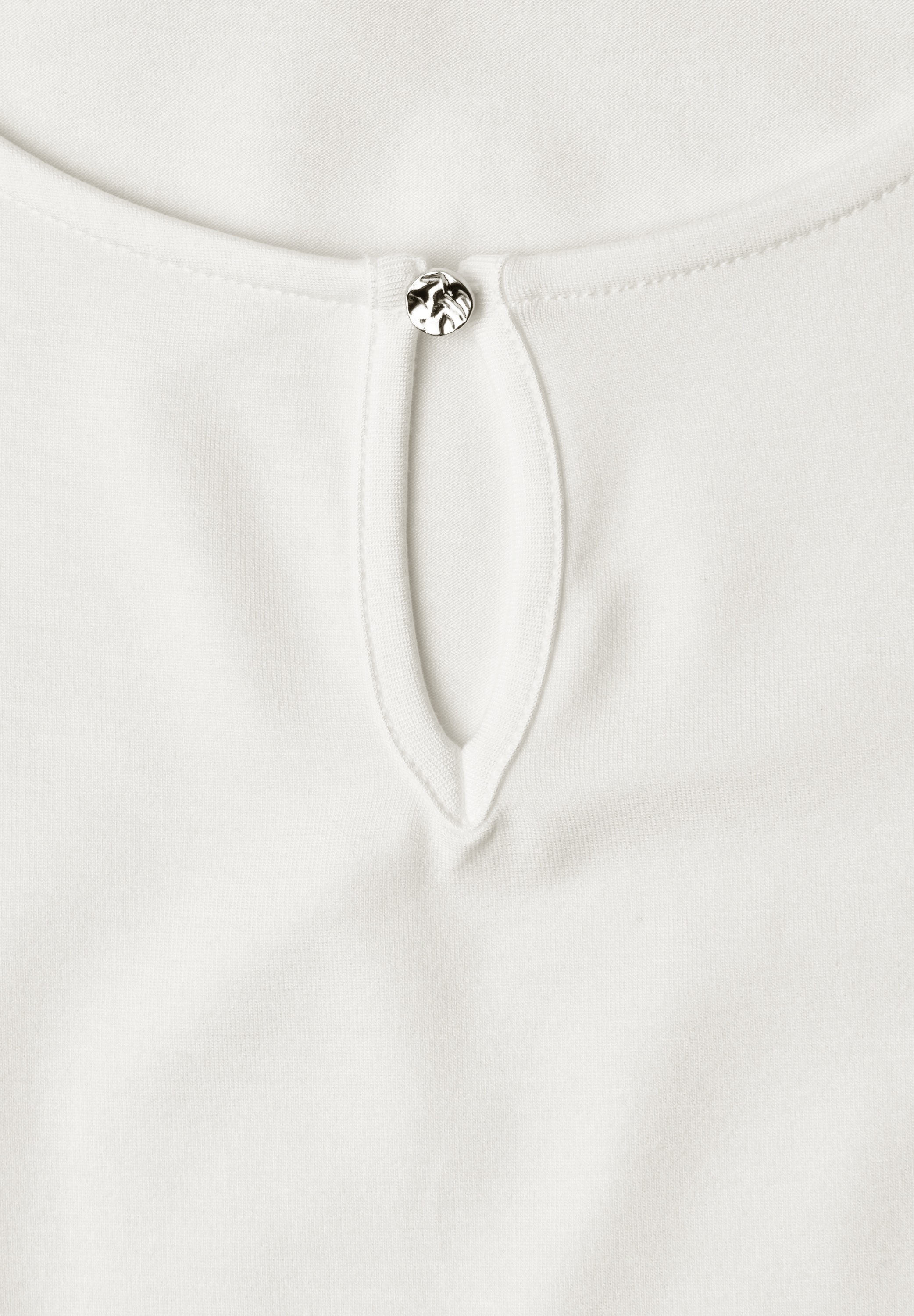 STREET ONE V-Shirt aus strecthigem Viskosematerial