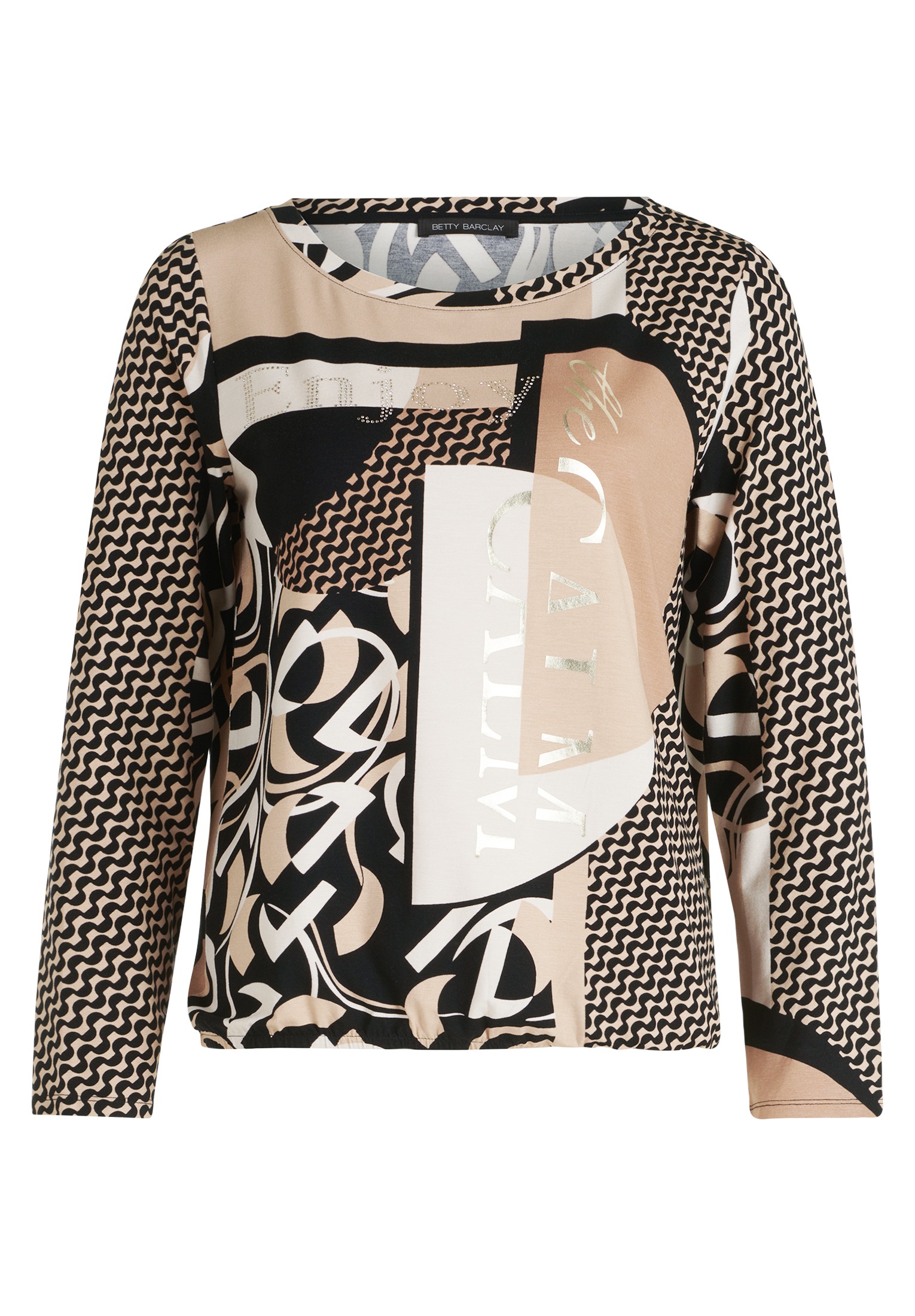 Betty Barclay Kurzarmshirt "Betty Barclay Damen Casual-Shirt mit Gummizug", günstig online kaufen