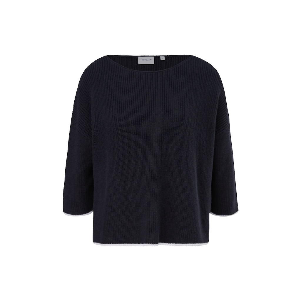 Comma Strickpullover, mit Drop-Shoulder Naht