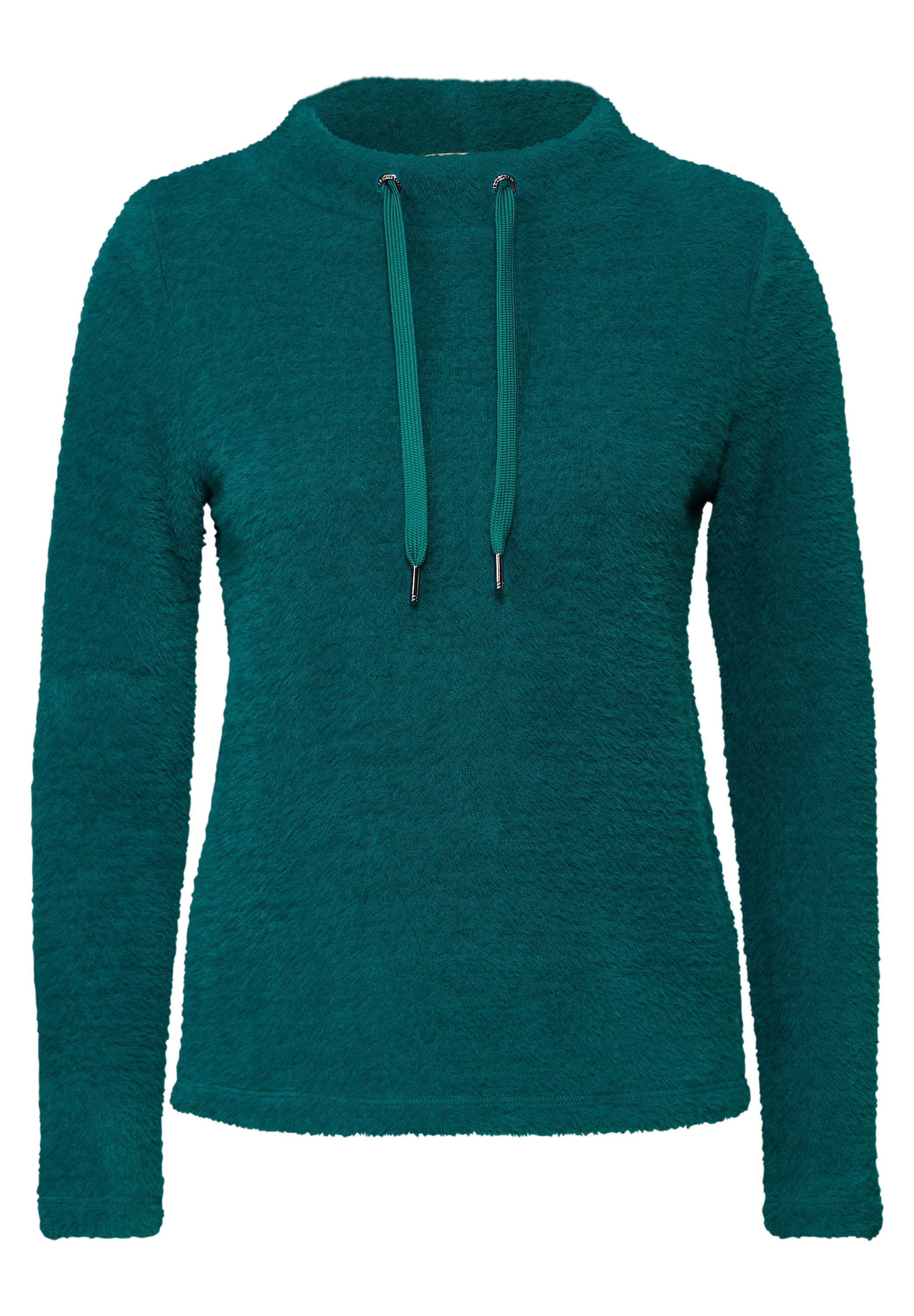 Cecil Langarmshirt, im angenehmen Materialmix