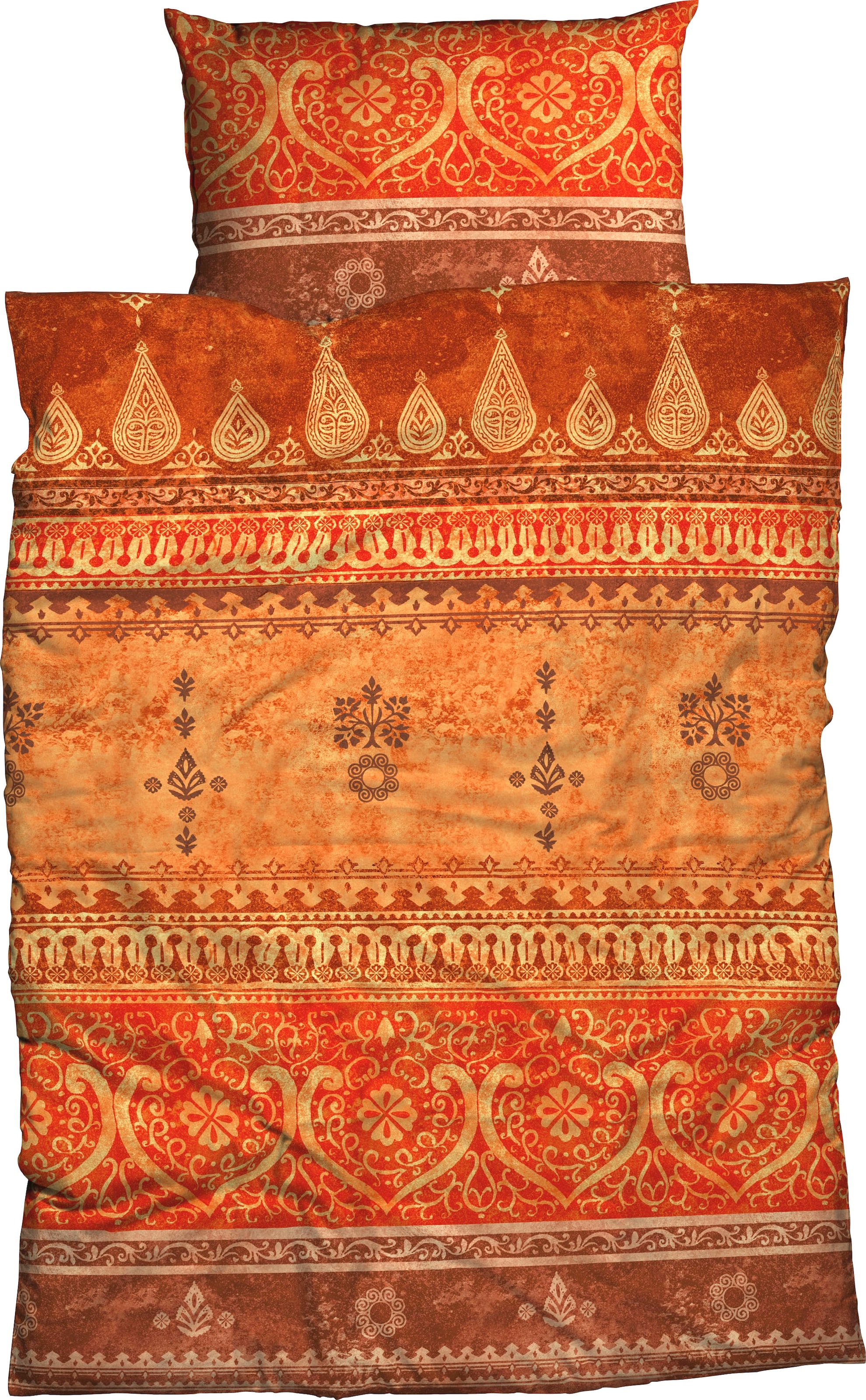 CASATEX Bettwäsche "Indi" 2 Stk. romantisch, orientalisch, weich und gemütlich