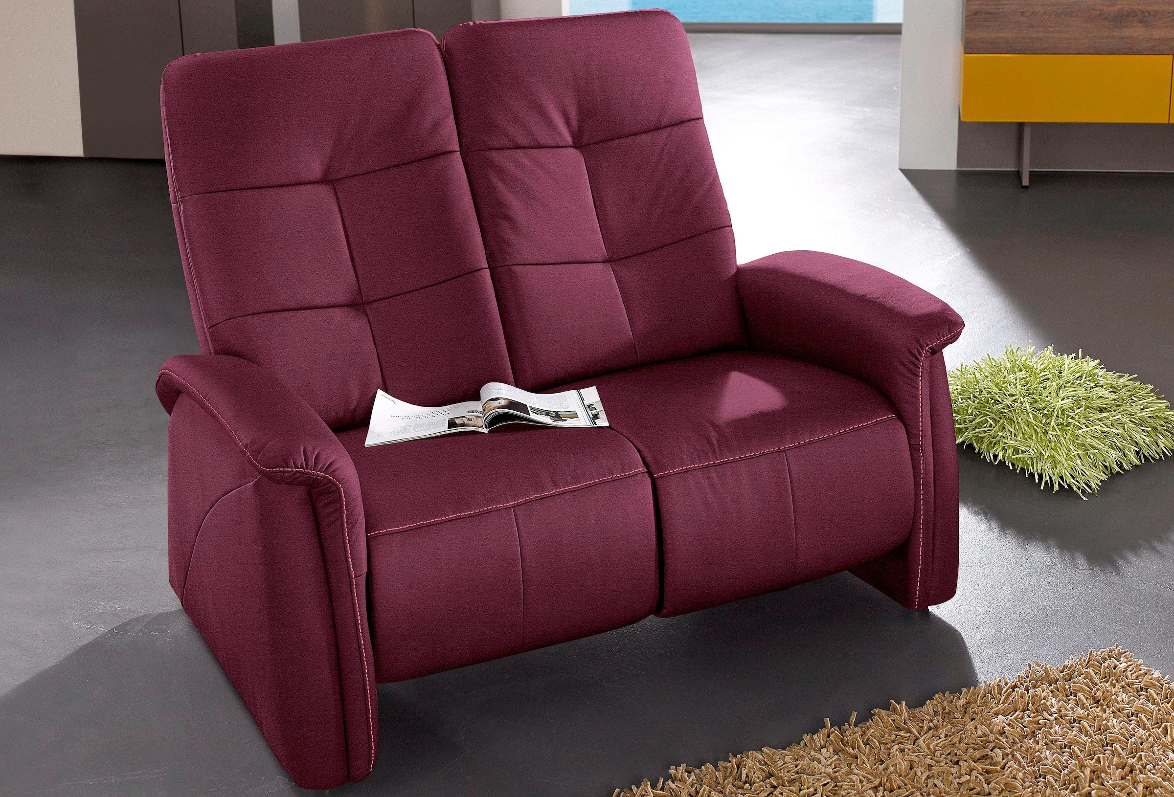 exxpo - sofa fashion 2-Sitzer "Tivoli, Kinosofa, bequem und komfortabel durch die Relaxfunktion", (2-sitzig), schmale Ar