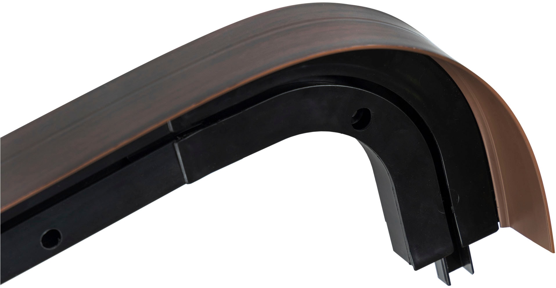 SN DECO GROUP Gardinenschiene »SH1«, 1 läufig-läufig, Fixmaß, mit Blende 5 cm