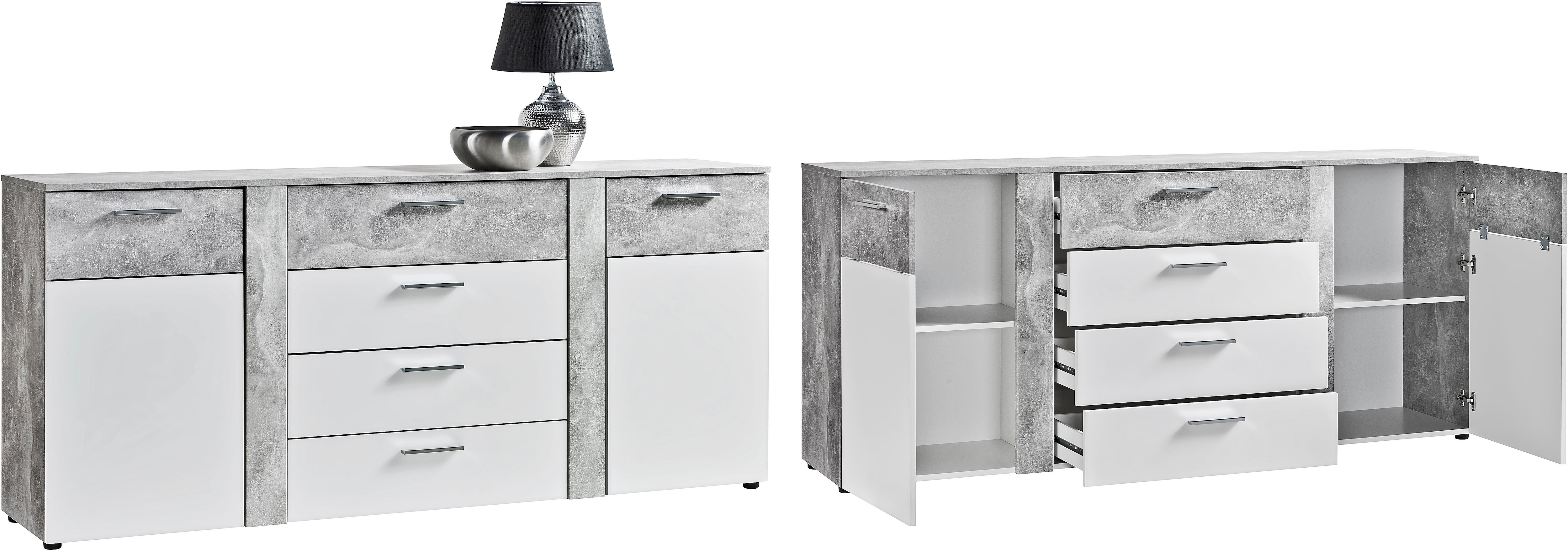 Procontour Kommode "Trenti" Höhe 81 cm, mit variabel verstellbaren Einlegeböden