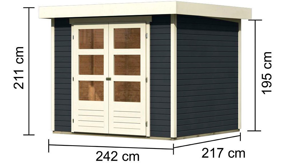 Karibu Gartenhaus »Askola 3«, 19 mm Wandstärke