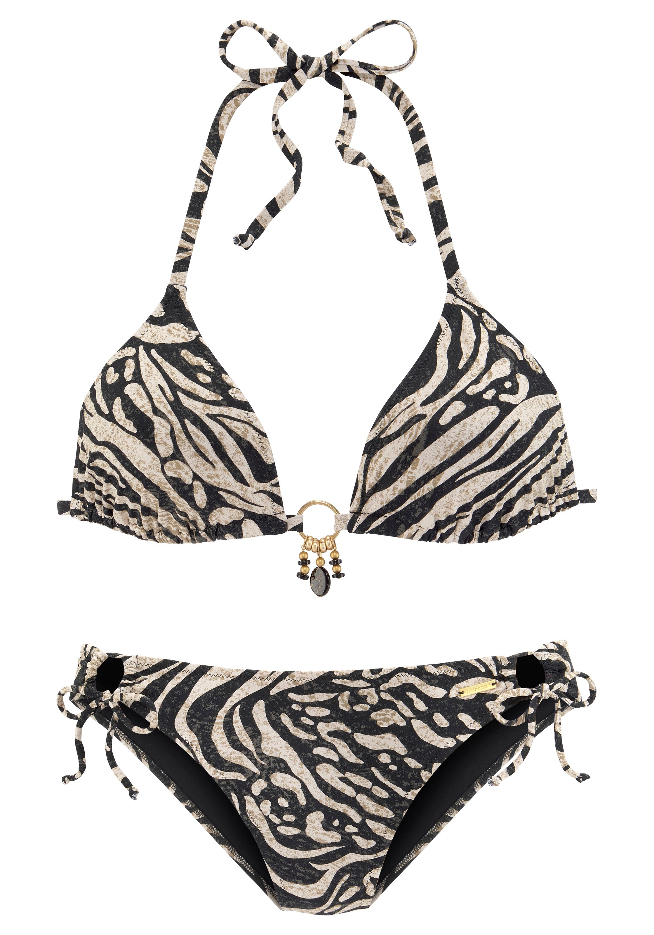 Bruno Banani Triangel-Bikini, in trendigem Animalprint günstig online kaufen