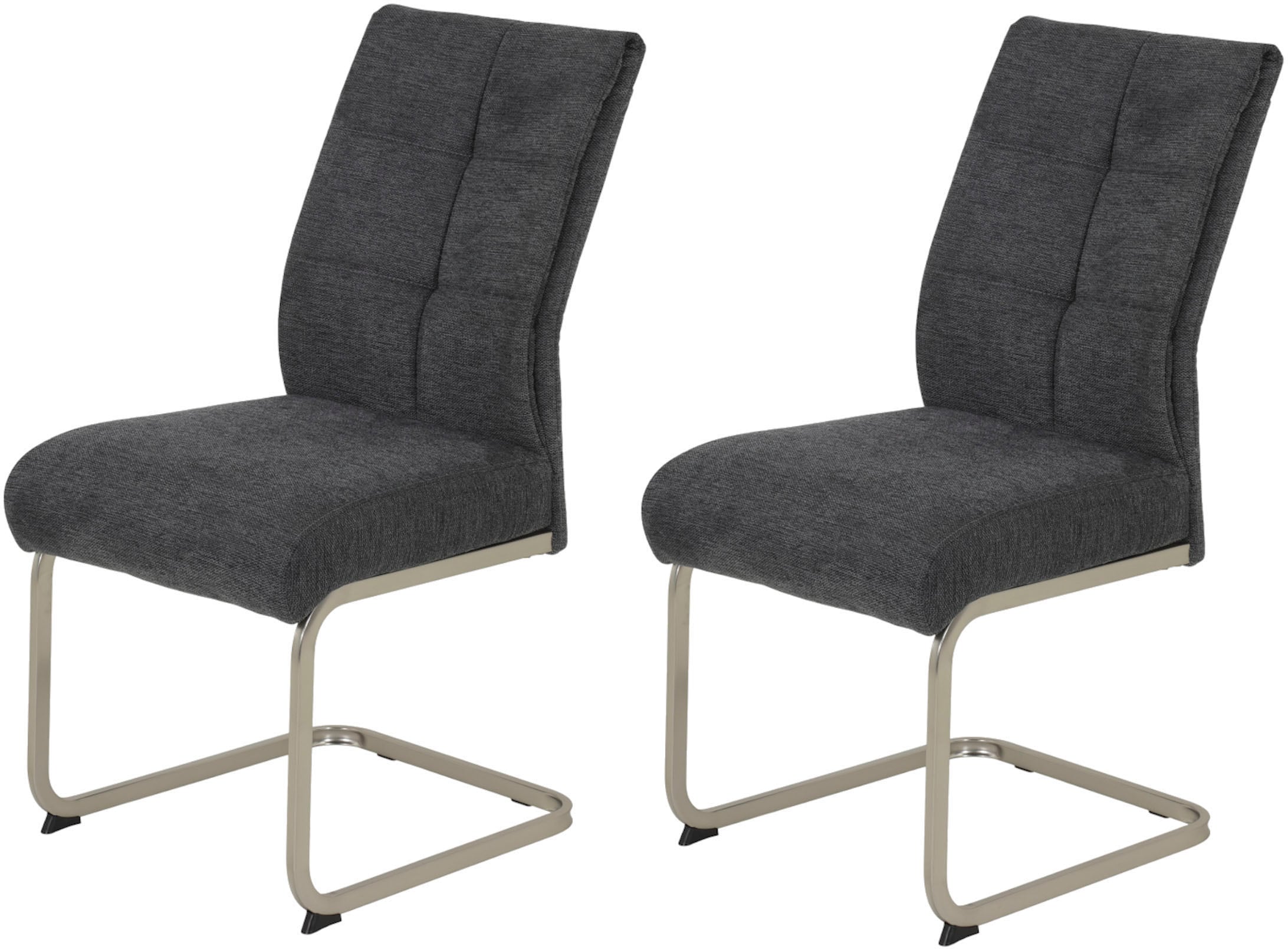 HELA Freischwinger "Ines" (Set) 2 Stk.bequeme Sitzbreite und Federkern Polsterung