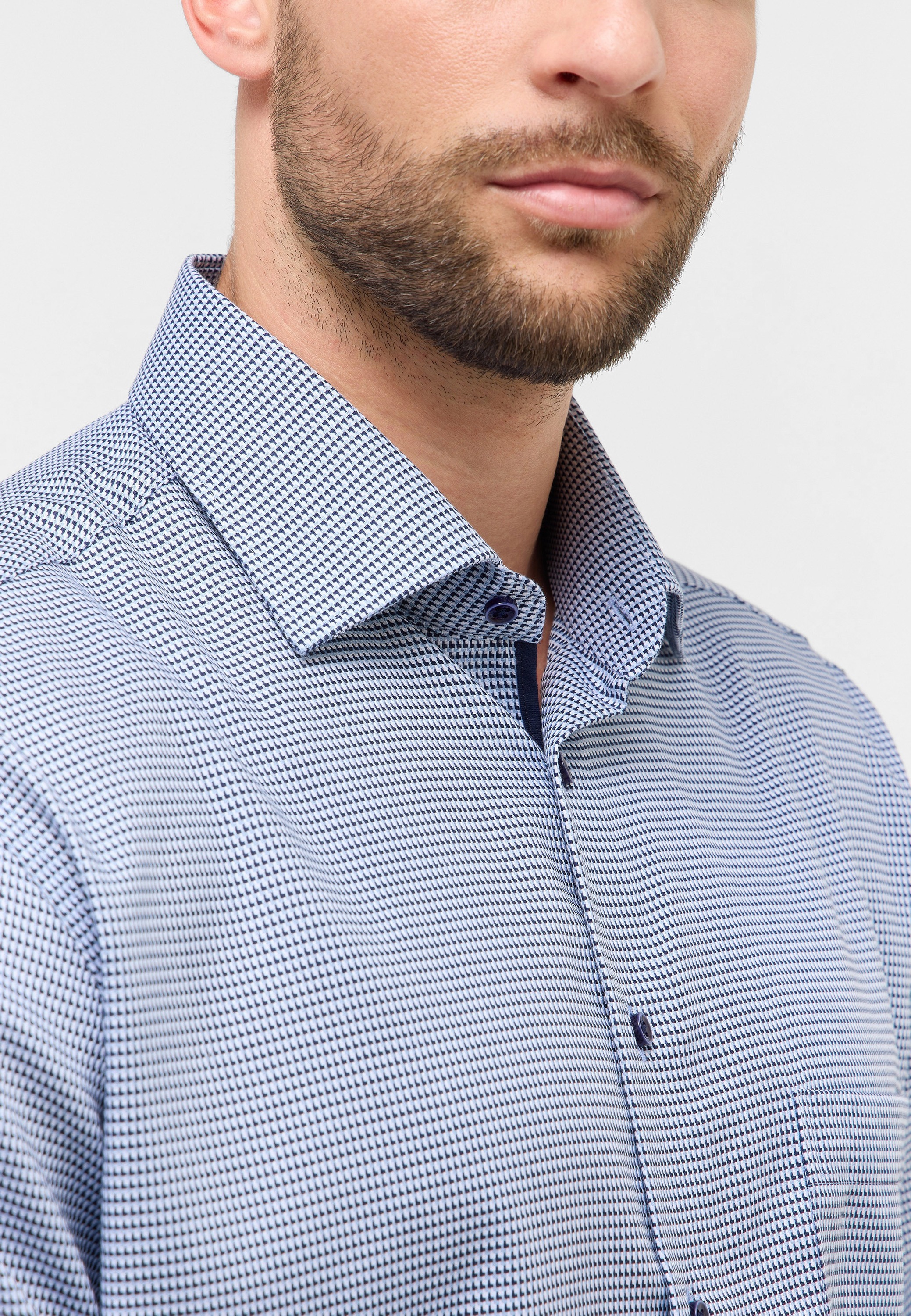 Thumbnail - Eterna Langarmhemd "COMFORT FIT", NON IRON (bügelfrei)