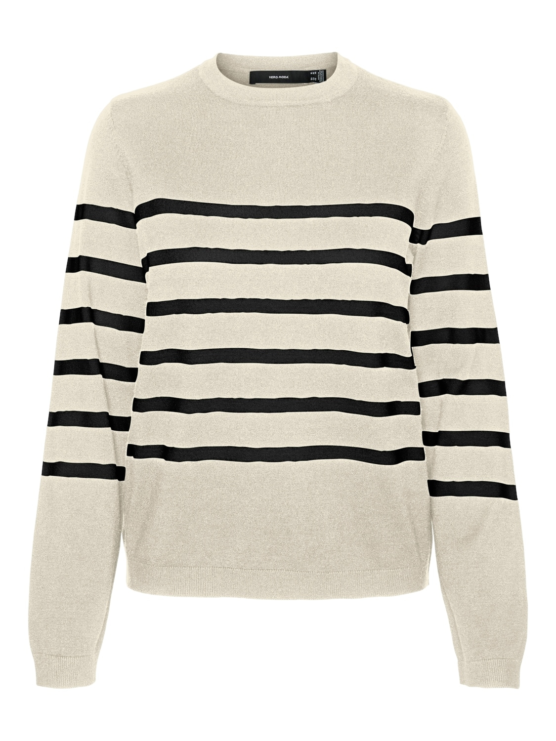 Vero Moda Rundhalspullover »VMSABA PLAIN LS O-NECK PULLOVER GA NOOS«