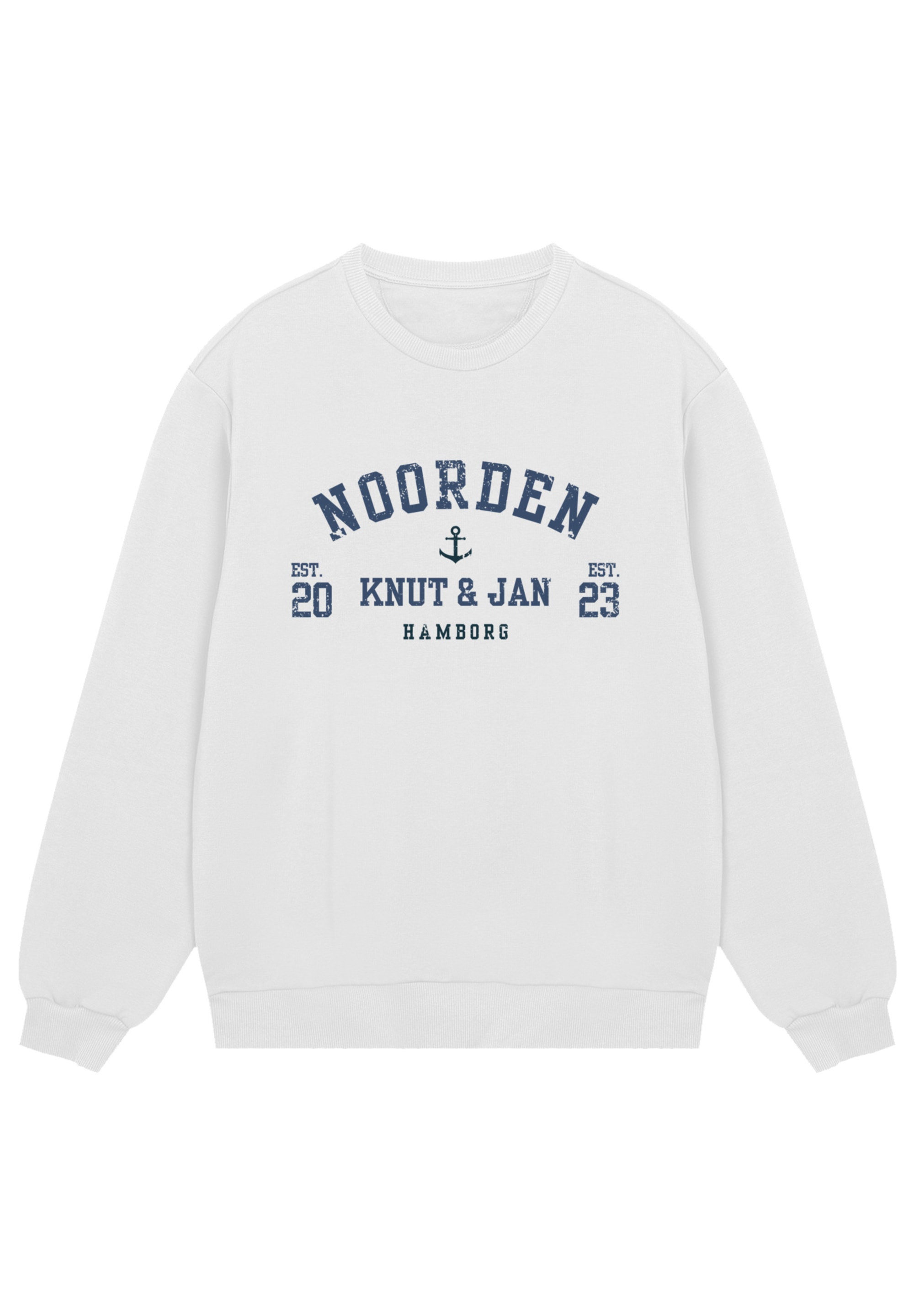 F4NT4STIC Sweatshirt »Knut & Jan Hamburg Noorden Collegiate«, Premium Qualität, Knut & Jan Hamburg