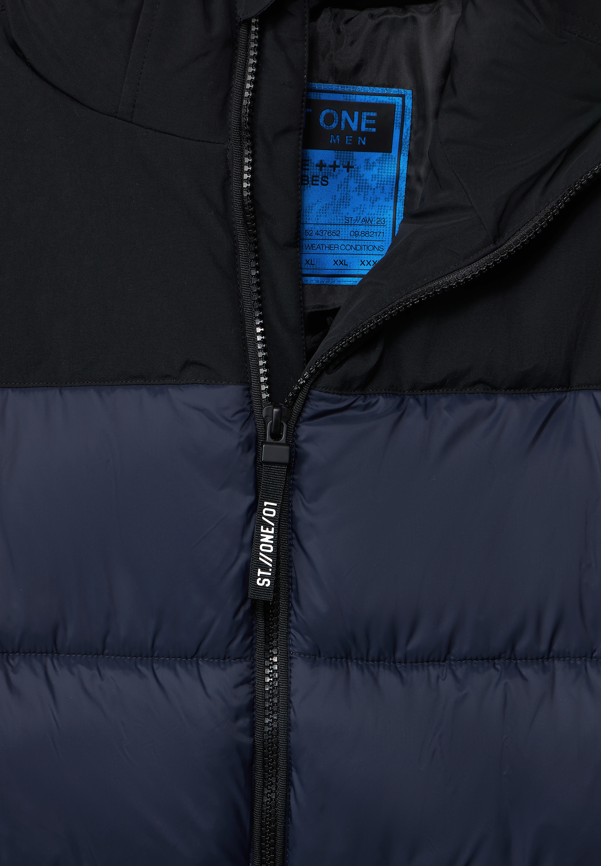 STREET ONE MEN Steppweste, aus softem Materialmix