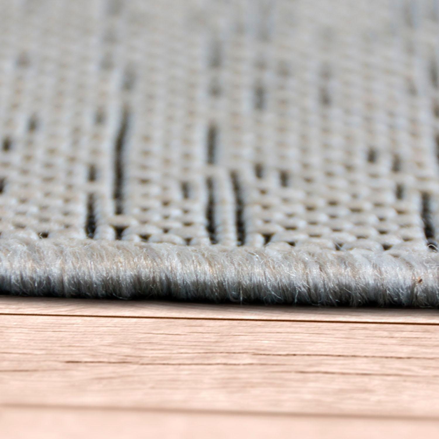 Paco Home Teppich »Coco 202«, rechteckig, 4 mm Höhe, Flachgewebe, Vintage Design, In- und Outdoor geeignet