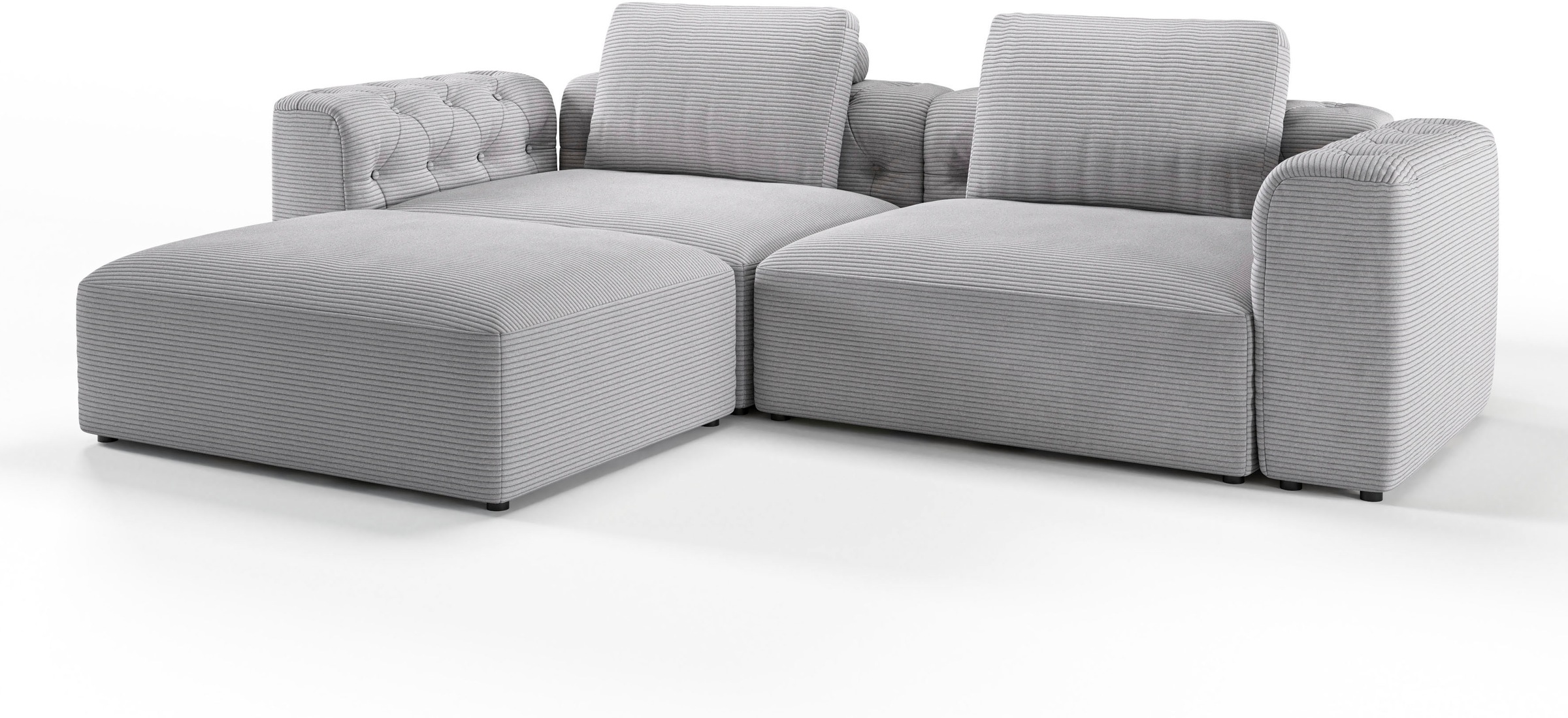 RAUM.ID Ecksofa »Cushid L-Form«, Modulset, bestehend aus 3 Teilen
