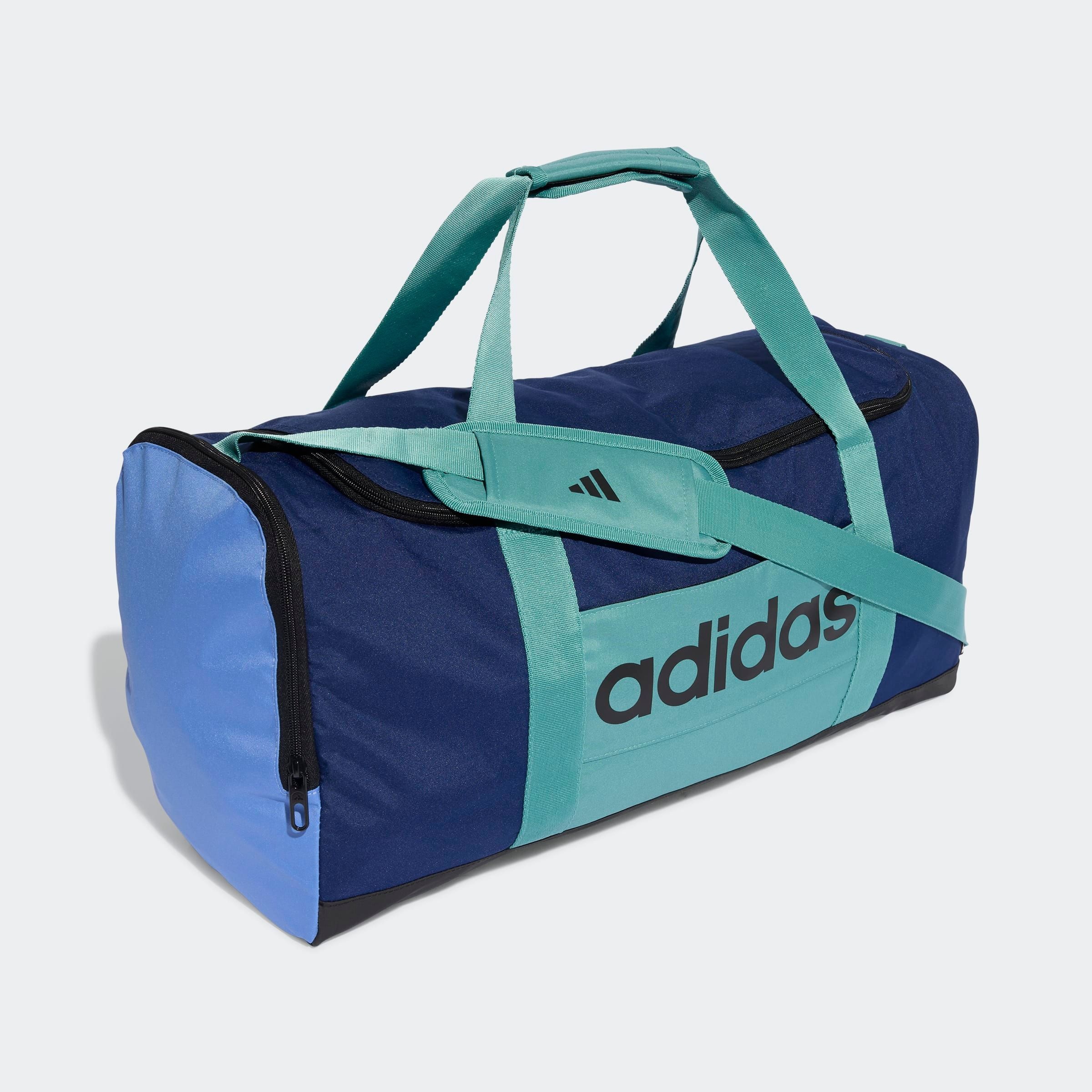 Thumbnail - adidas Performance Sporttasche "LINEAR DUFFELBAG M IM COLOURBLOCKING-STYLE" aus Polyester, mit gepolsterten Griffen, spo...