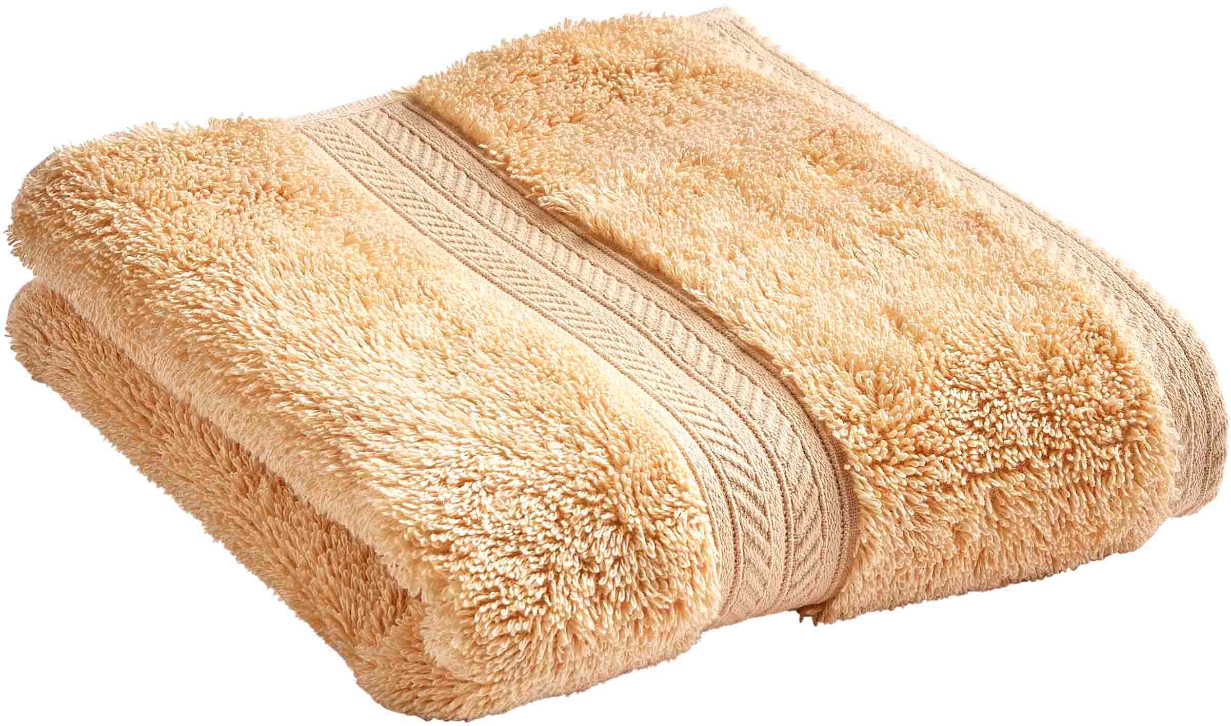 Gästehandtücher CHRISTY, B:46cm L:76cm, gelb, Walkfrottier, Obermaterial: 100% Baumwolle, Handtücher, "RENAISSANCE", Premium-Gästetücher in