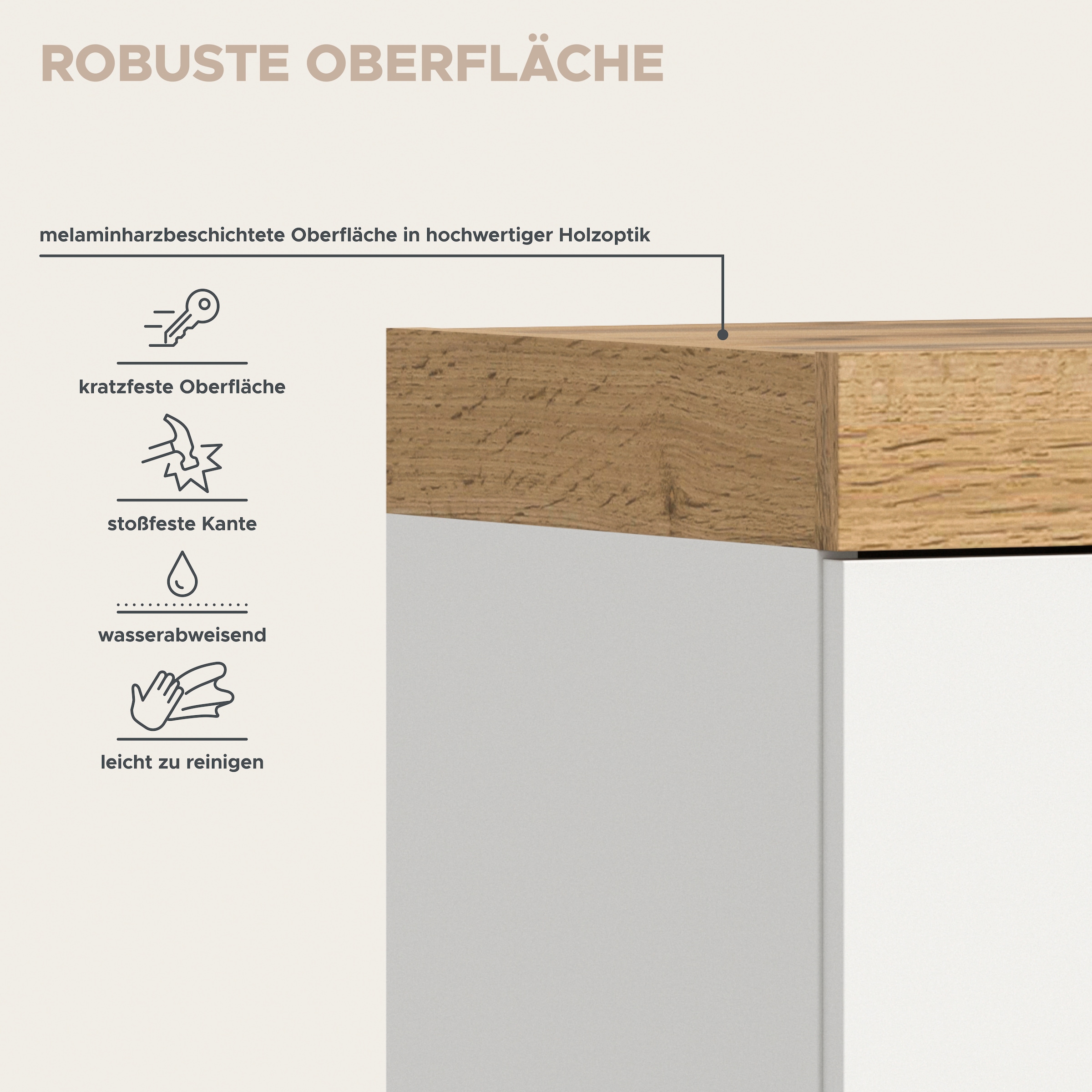 OTTO home Lowboard »MAMBO II, Breite 200 cm, 2 Türen, 4 Schubkästen, 4 Fächer« 1 Stk. tlg. Lowboard, TV Unterschrank, TV-Schrank, Wohnzimmer