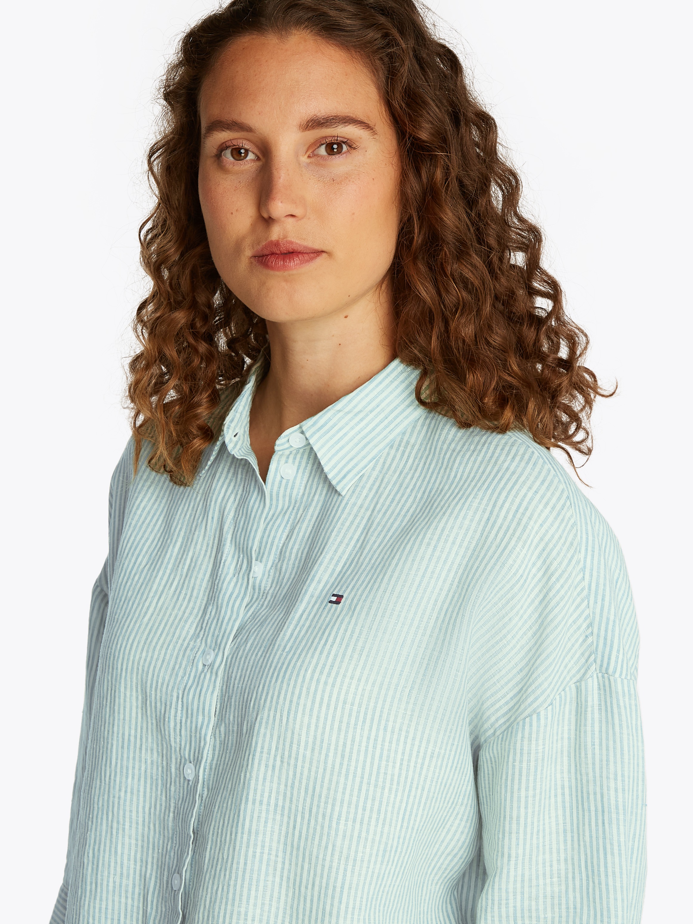 Tommy Hilfiger 3/4-Arm-Shirt "ESS LINEN LOOSE 3-4 SLEEVE SHIRT", mit 3/4-Är günstig online kaufen
