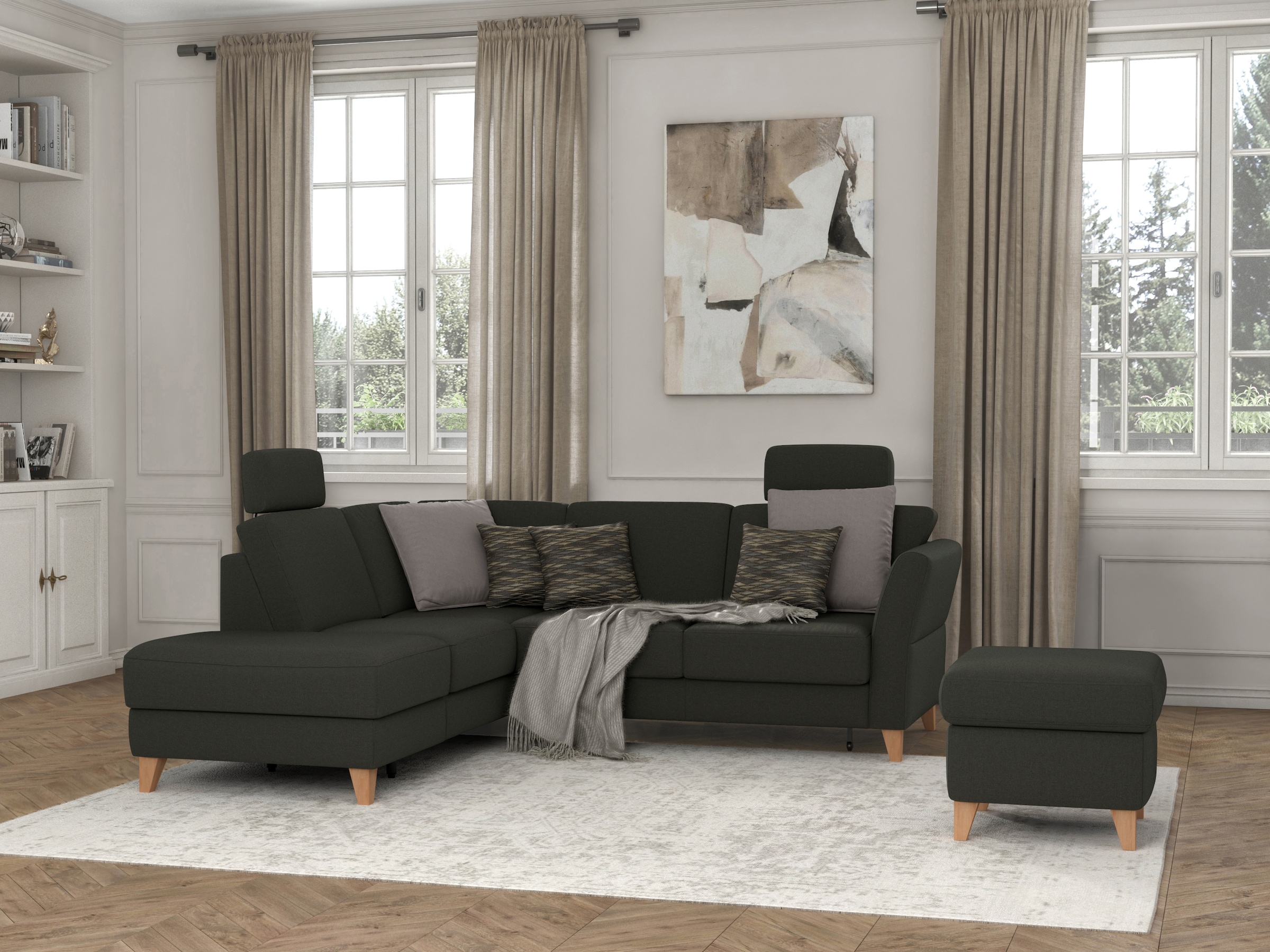 sit&more Stauraumhocker »Visby« Stauraum, auch erhältlich mit Wasser zu reinigendem "Soft clean" Bezug