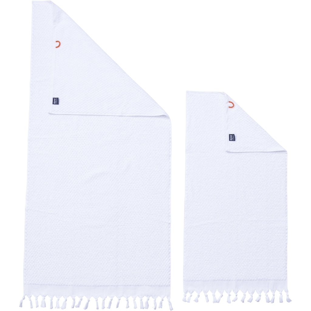 done.® Handtuch Set »Provence Honeycomb«, (Set, 3 St., 1 Badetuch (70x140 cm)-2 Handtücher (50x100 cm)