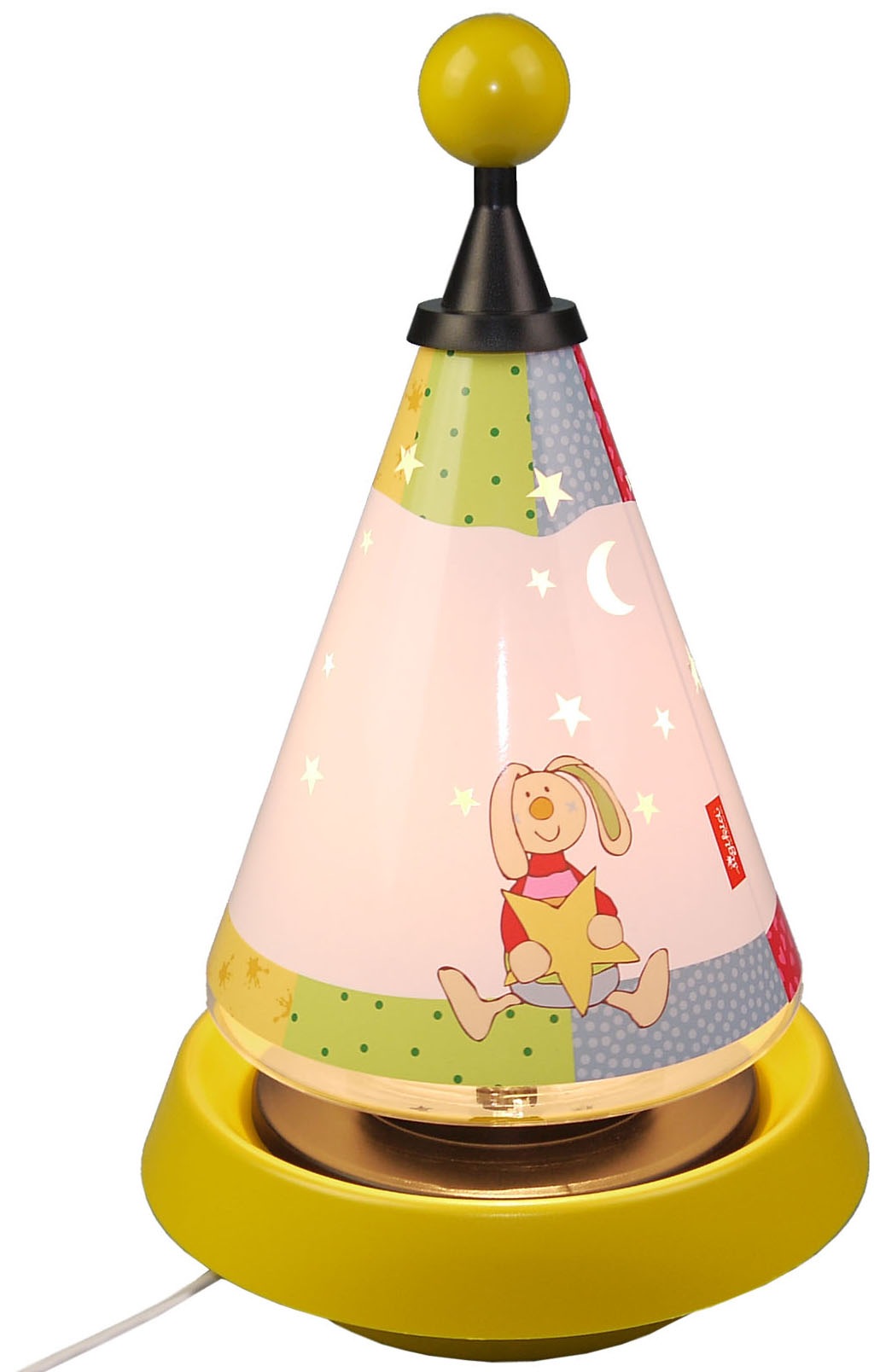 niermann Tischleuchte Rainbow Rabbit, G4, 1 St., Carrousel Rainbow Rabbit - Sterne an die Wand