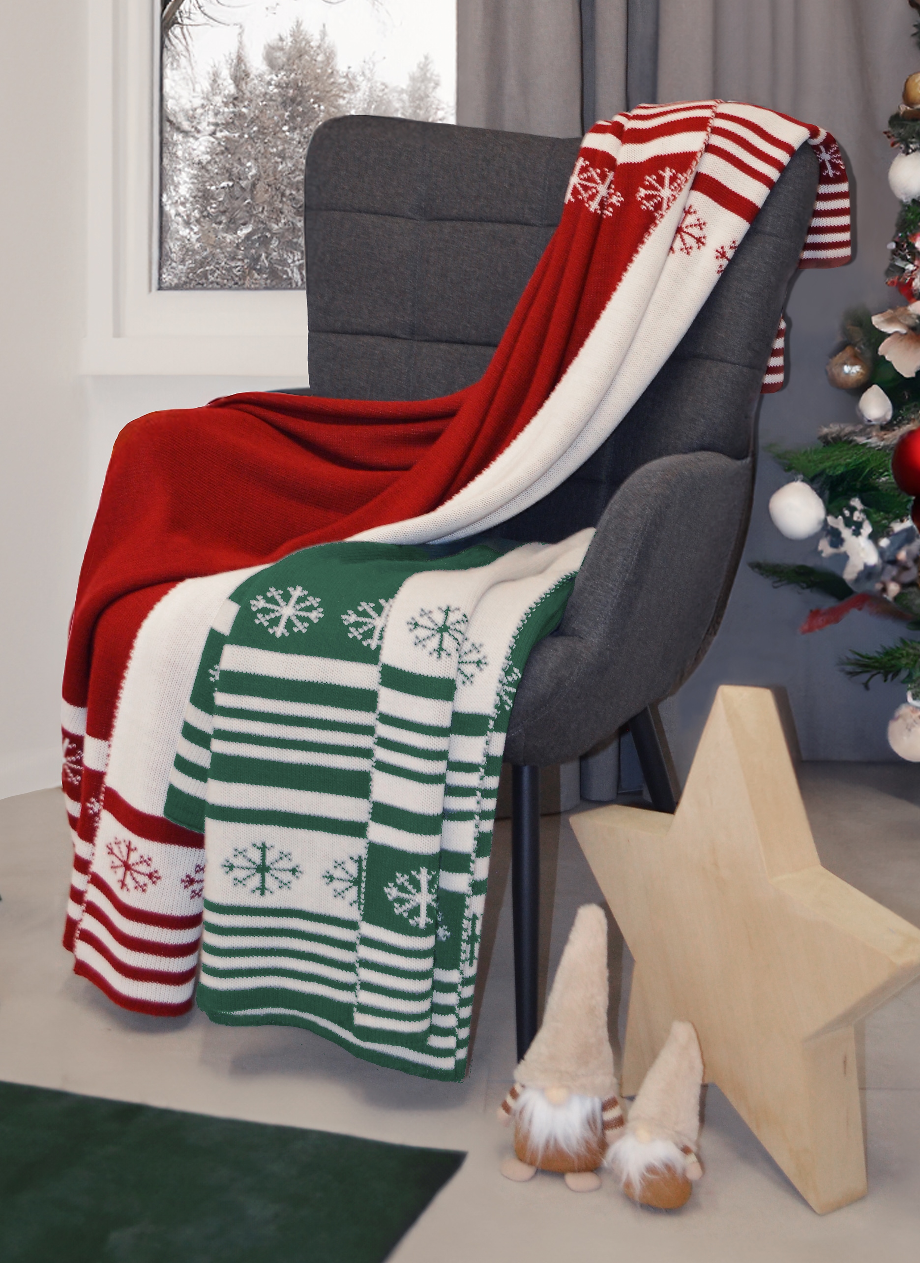 Primera Wohndecke "Noel" mit winterlichem Flair günstig online kaufen