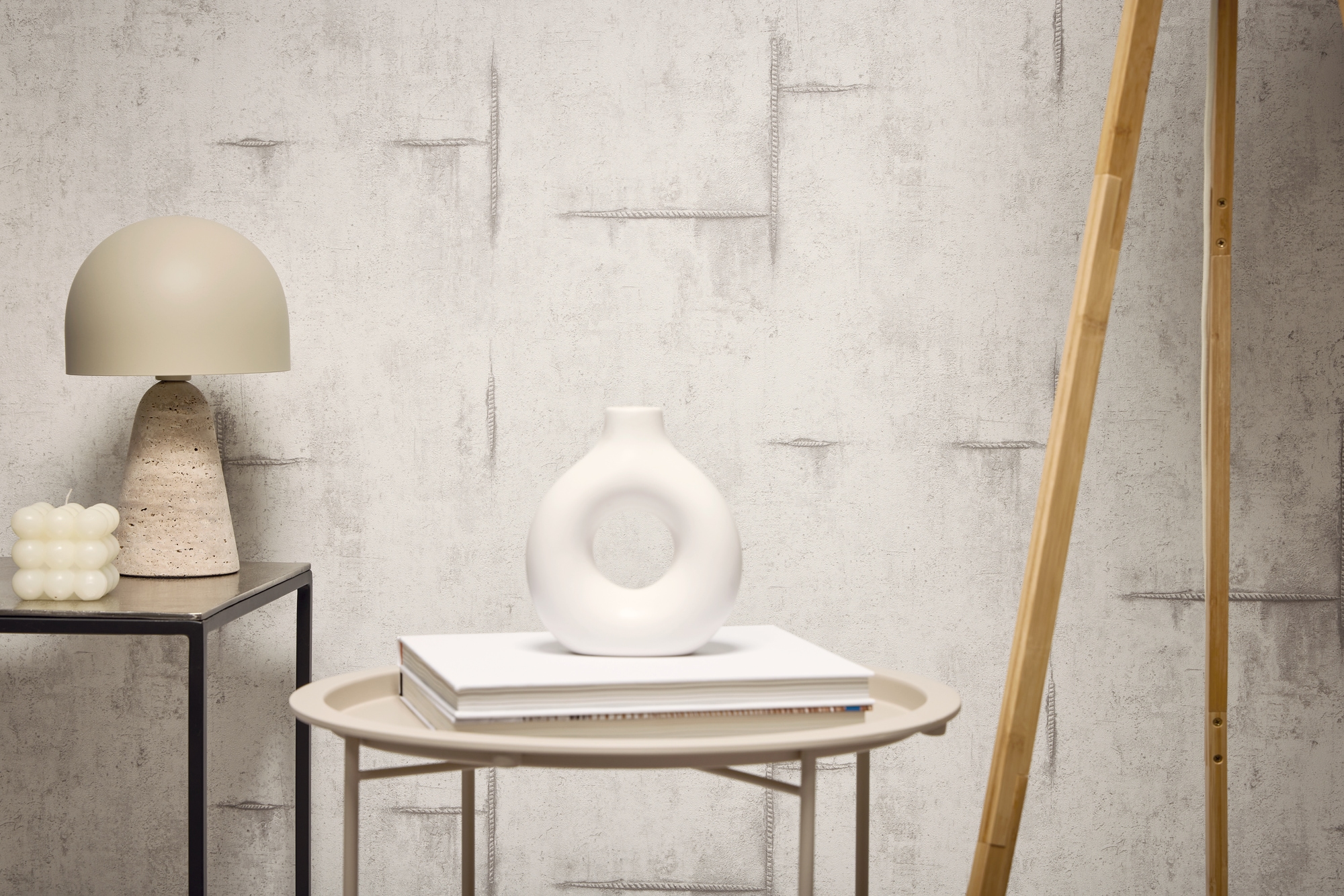 CosmoLiving by Cosmopolitan Vliestapete »Graphite Groove-Edge Betonoptiktapete« matt strukturiert Betonoptik mit modernem Industrial-Charme