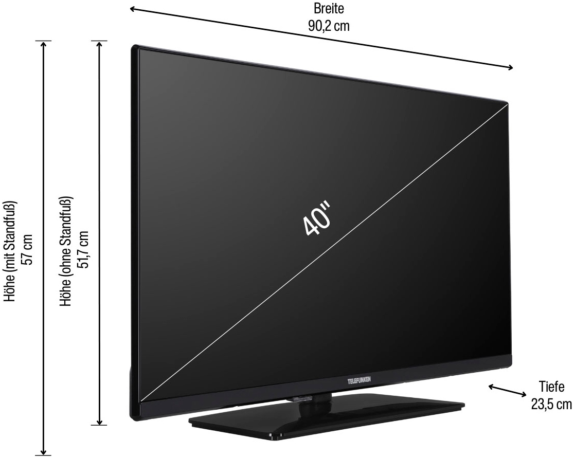 Telefunken LED-Fernseher »D40F750M1CWI«, Full HD, Smart-TV