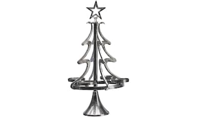 Adventsleuchter »Tannenbaum, Weihnachtsdeko«, (1 St.), Kerzenständer aus Aluminium,...