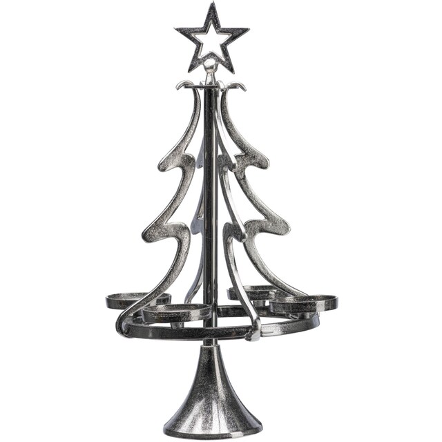 aus Kerzenständer BAUR cm Weihnachtsdeko«, Adventsleuchter 99 »Tannenbaum, Aluminium, kaufen home Höhe (1 my St.), |