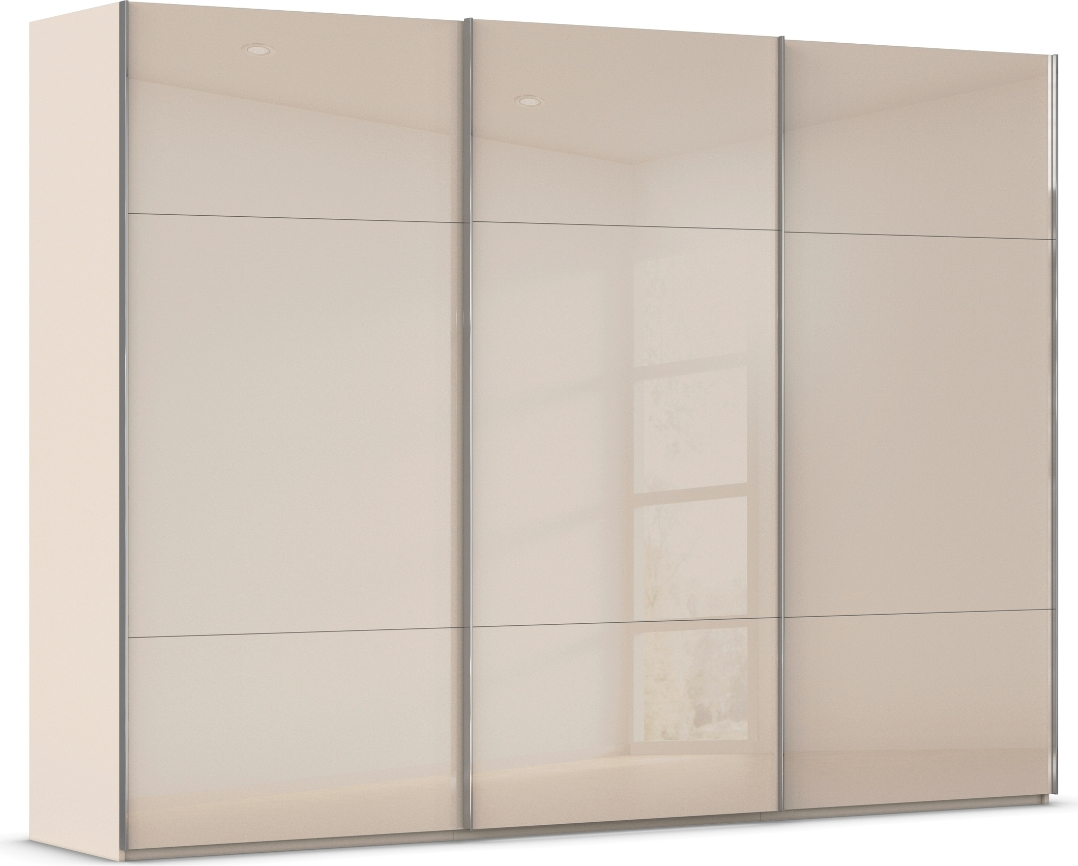 rauch Schwebetürenschrank "Kleiderschrank Schrank Garderobe Schlafzimmerschrank CONTIDO" 3 verschiedene Ausstattungen BASIC/CLASSIC/PREMIUM, aus hochwertigem Material in 6 Breiten 2 Griff-Farben MADE IN GERMANY