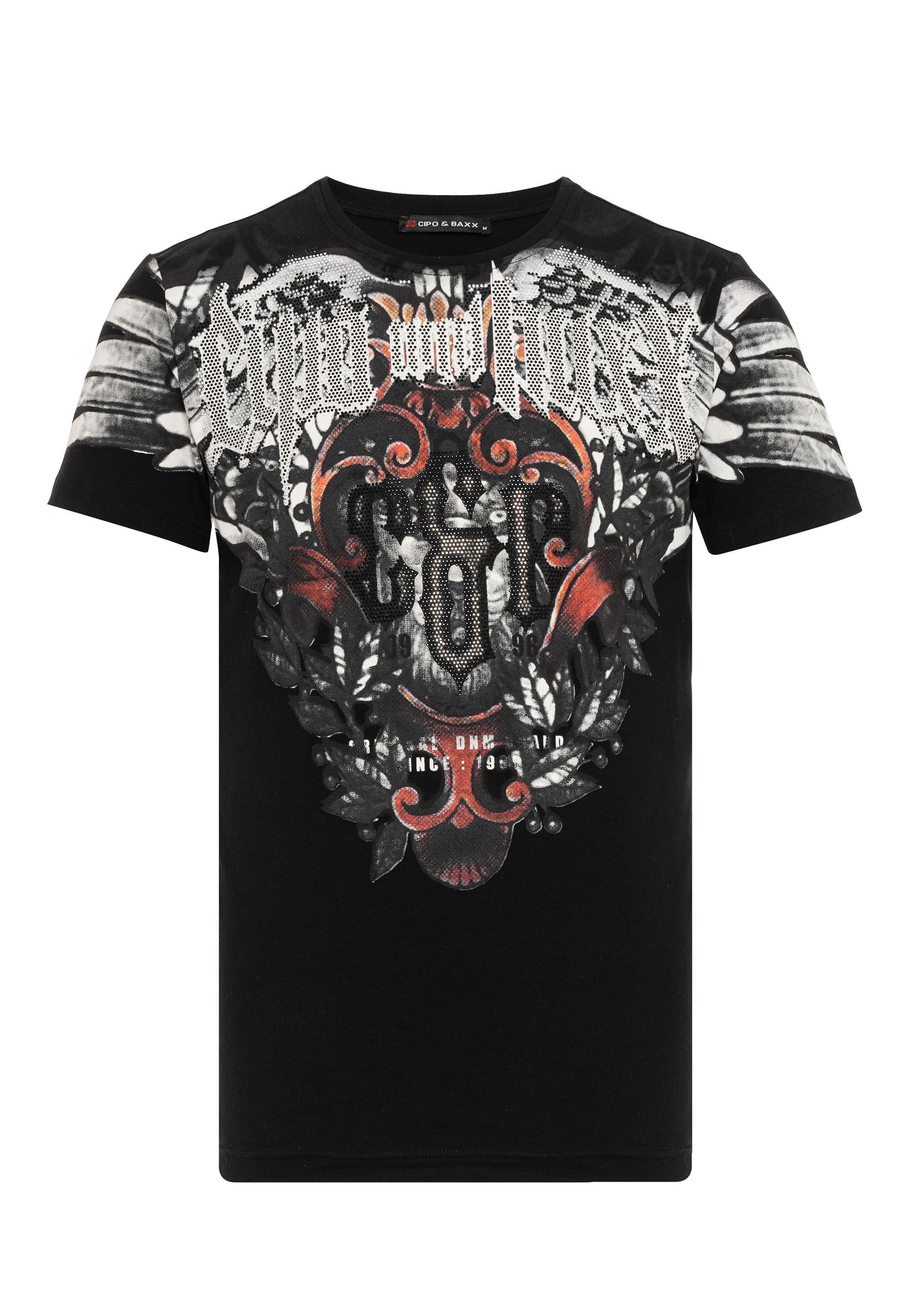 Cipo & Baxx T-Shirt »T-Shirt«, aus hochwertiger Baumwolle