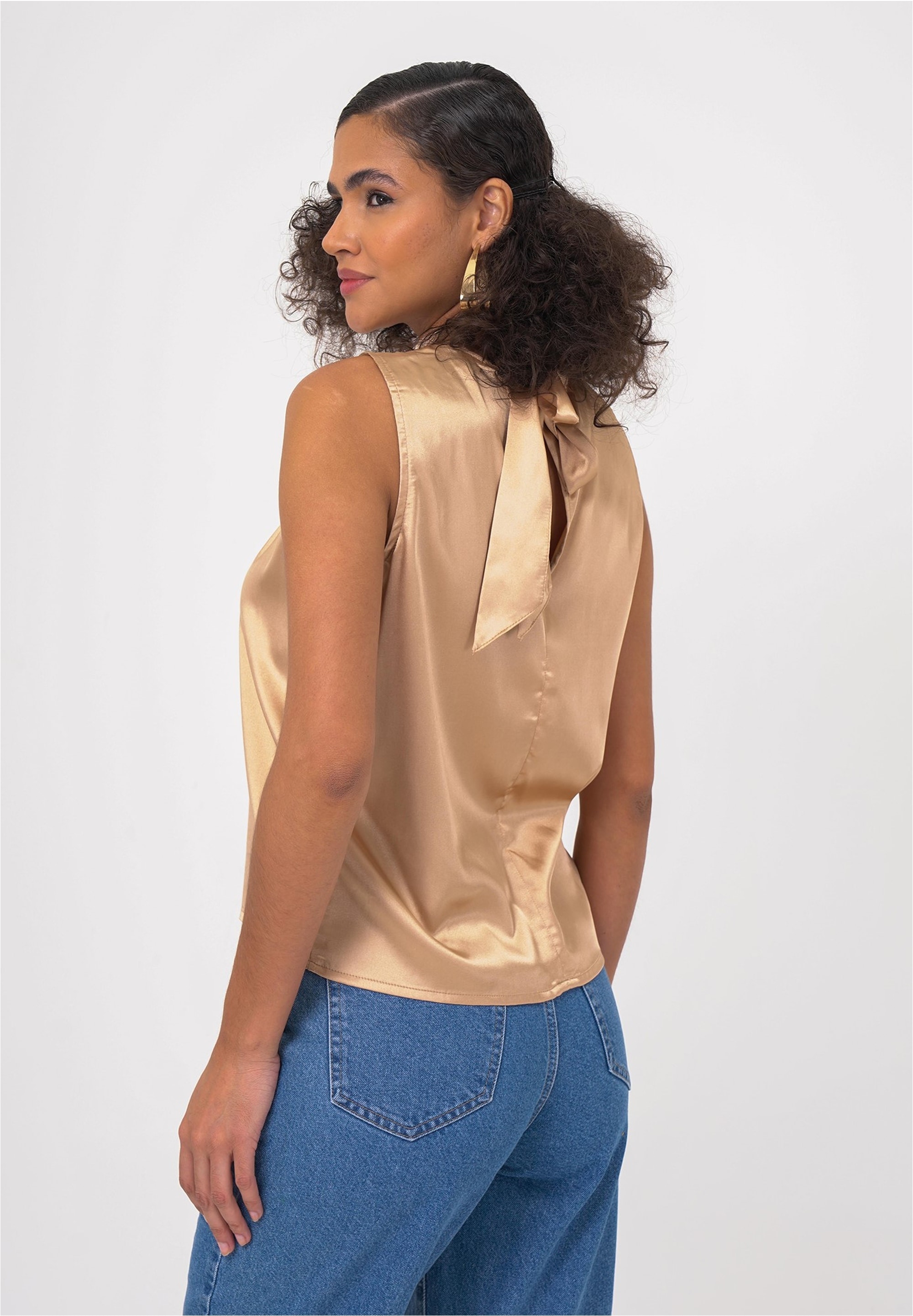 freshlions Klassische Bluse, mit hohem Kragen