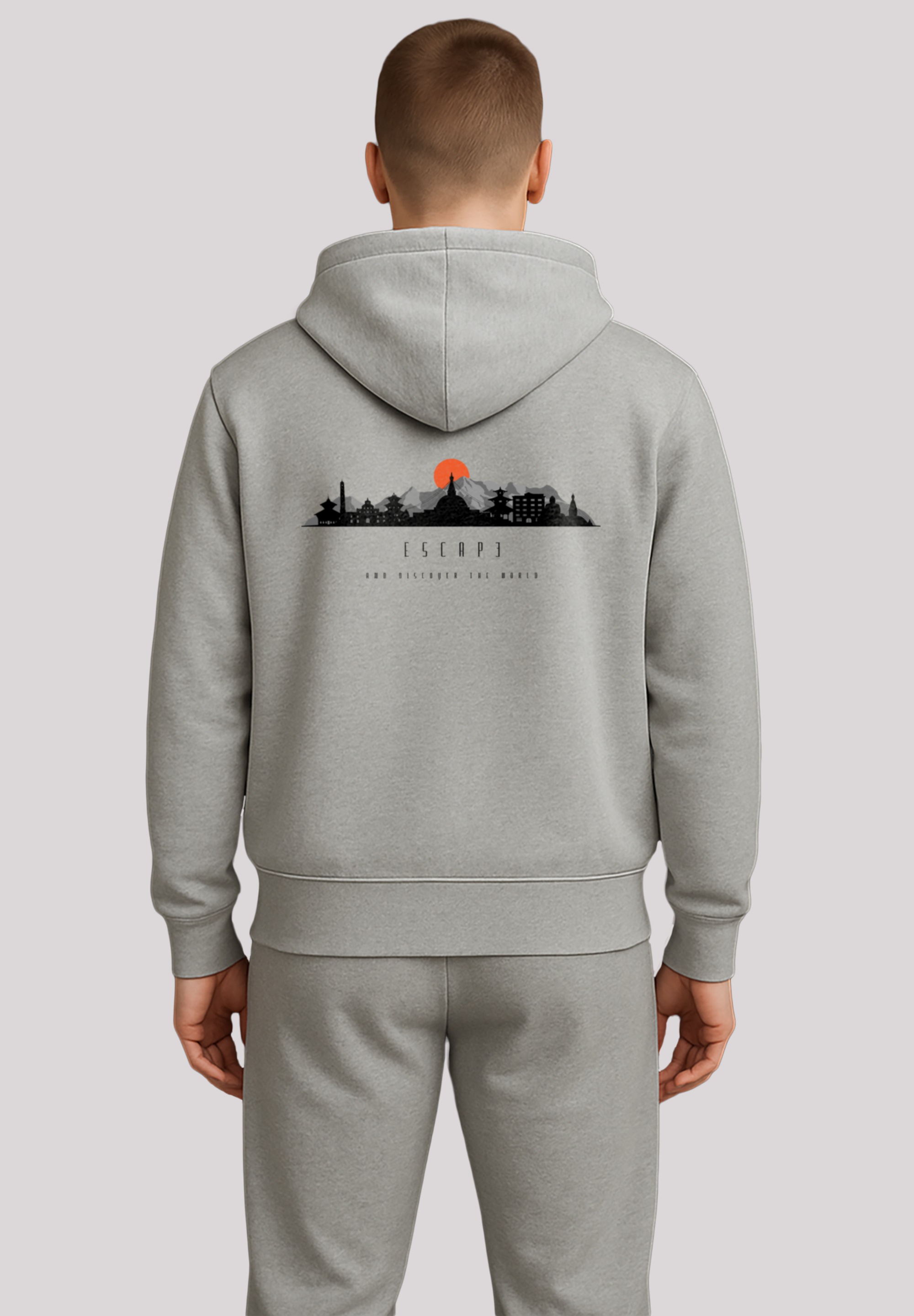 F4NT4STIC Kapuzenpullover "Escape Discover the World Asian Town", Premium Q günstig online kaufen