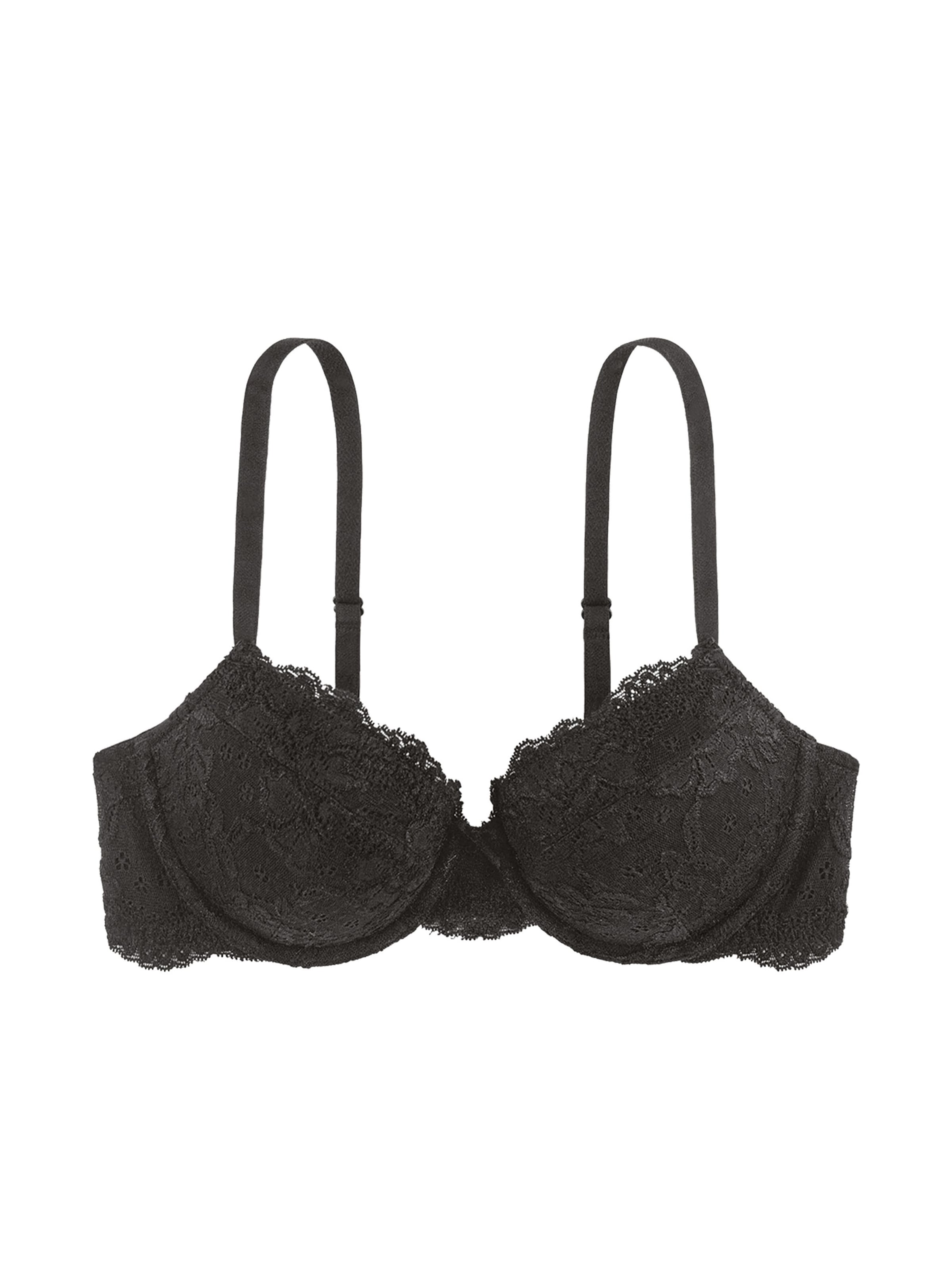 Dorina Bügel-BH »LIANNE«, leicht wattiert, geformte Cups, feminine Blumenspitze