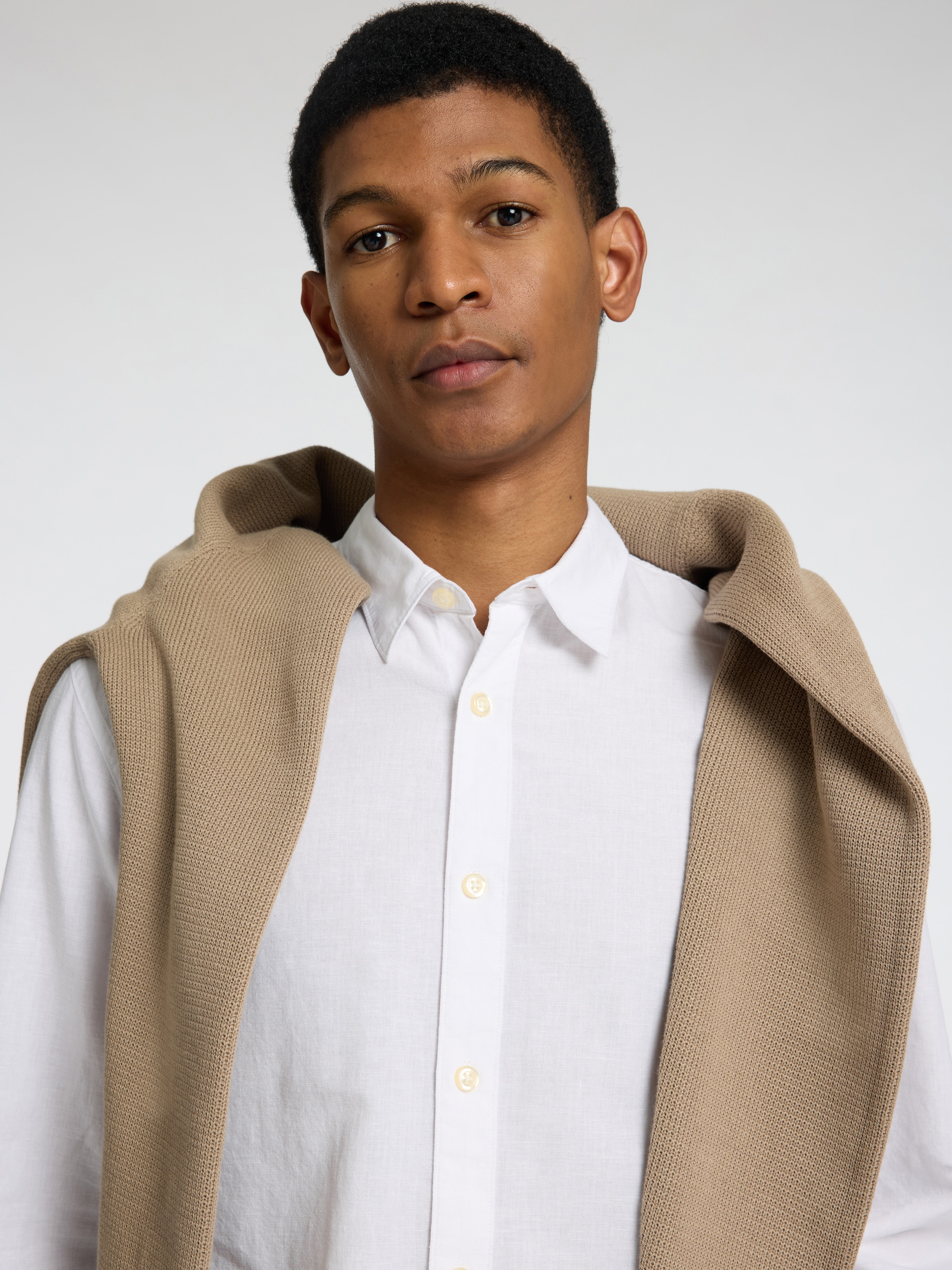 SELECTED HOMME Leinenhemd »SLHSLIMNEW-LINEN SHIRT LS NOOS«, unifarben