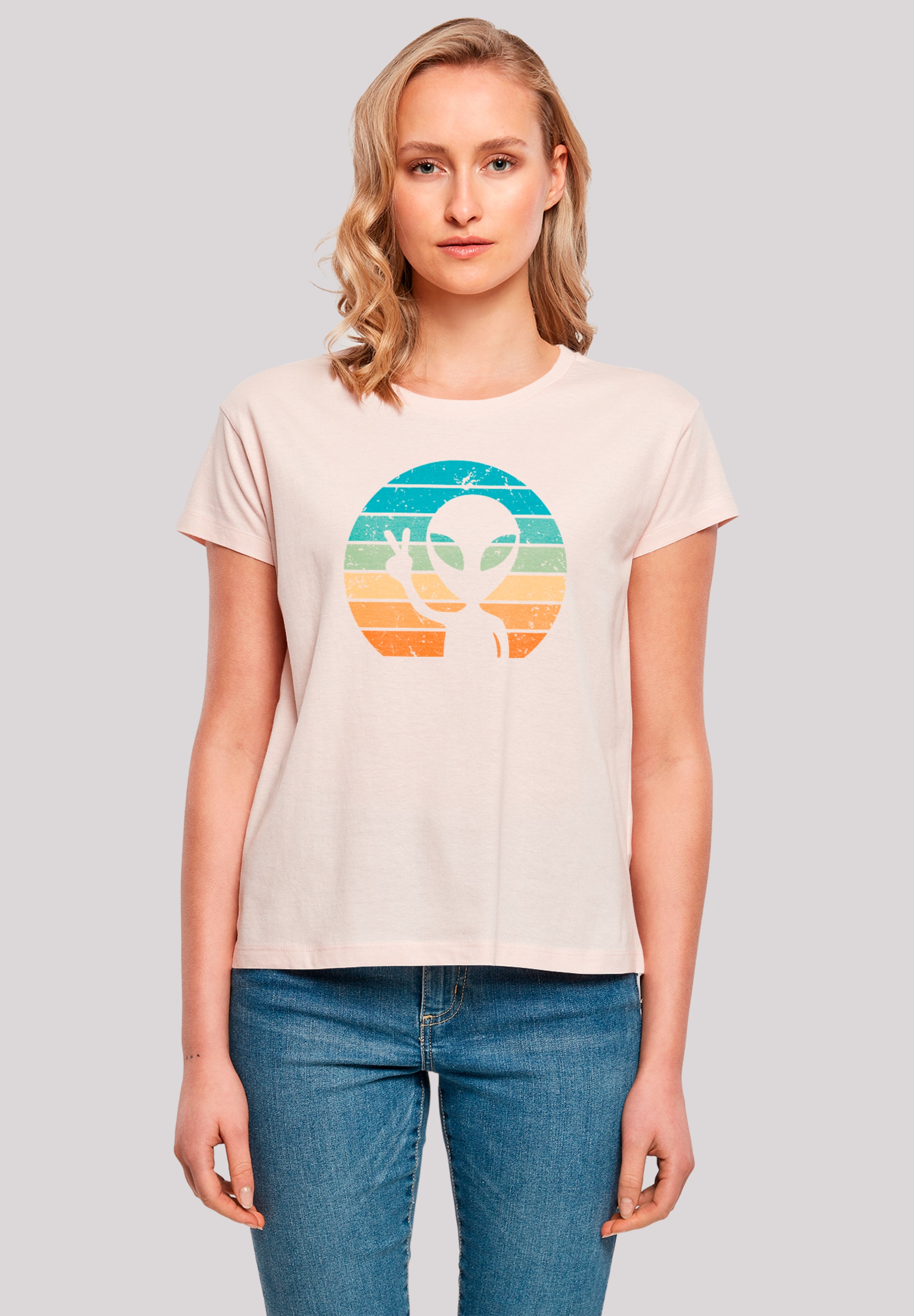 F4NT4STIC T-Shirt "Alien Piece Sonnenuntergang", Premium Qualität günstig online kaufen