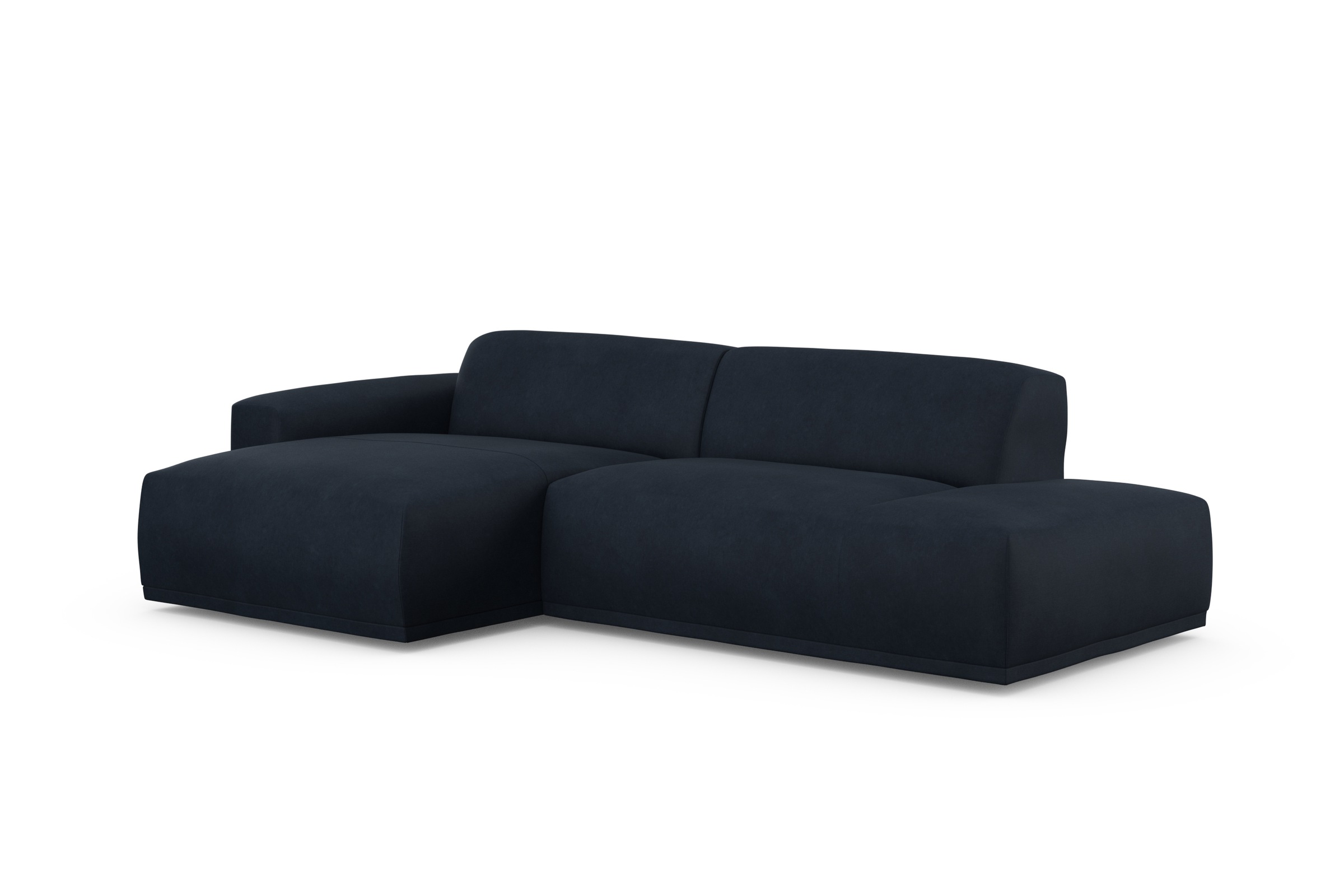 TRENDMANUFAKTUR Ecksofa Braga, aus 2 Teilen, moderner Cord-Stoff