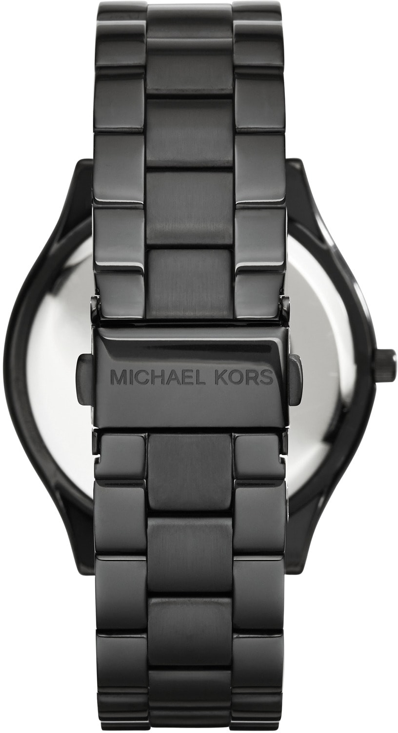 MICHAEL KORS Quarzuhr »SLIM RUNWAY«, Armbanduhr, Herrenuhr, Edelstahlarmband