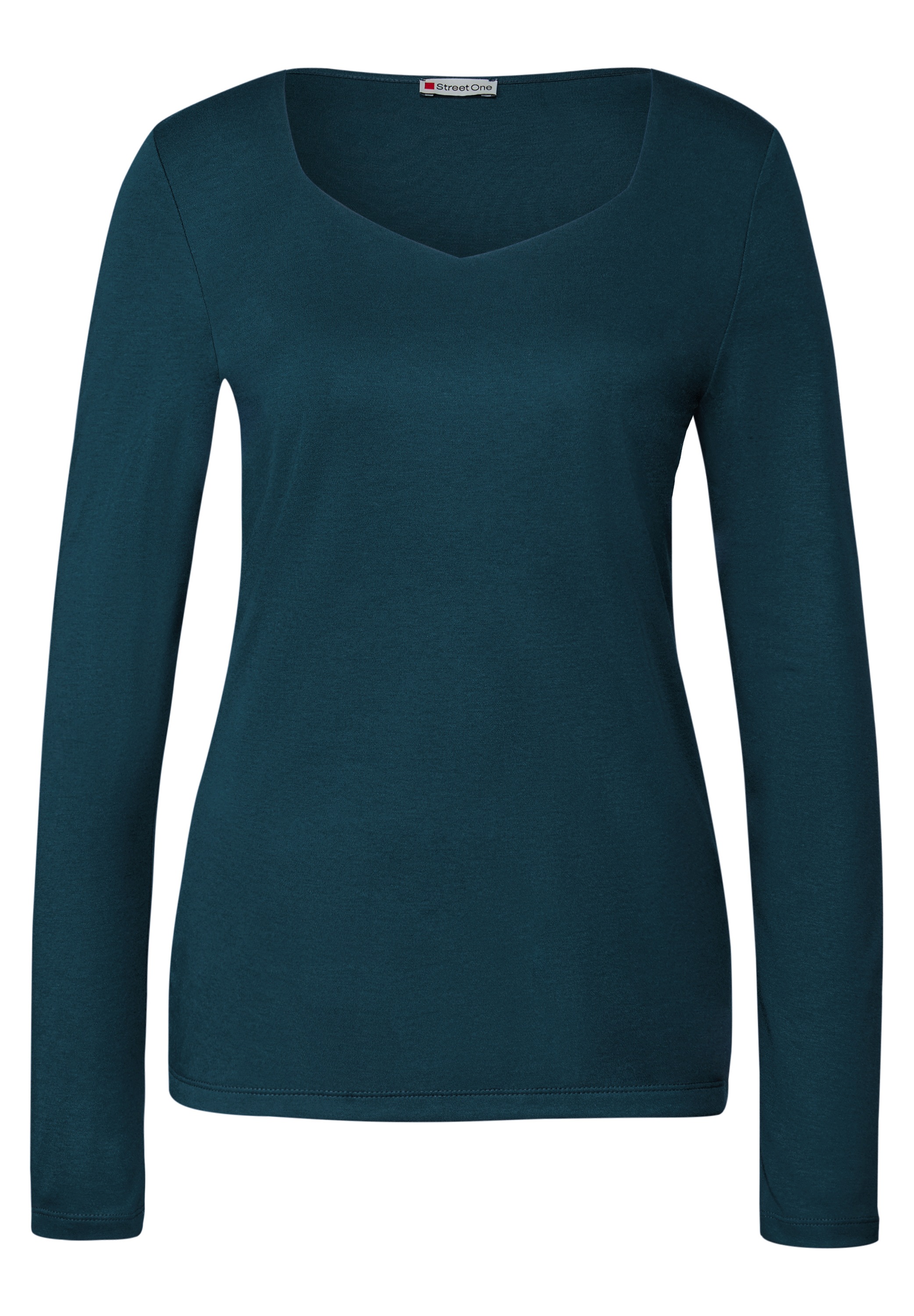STREET ONE Langarmshirt, im soften Baumwoll-Mix