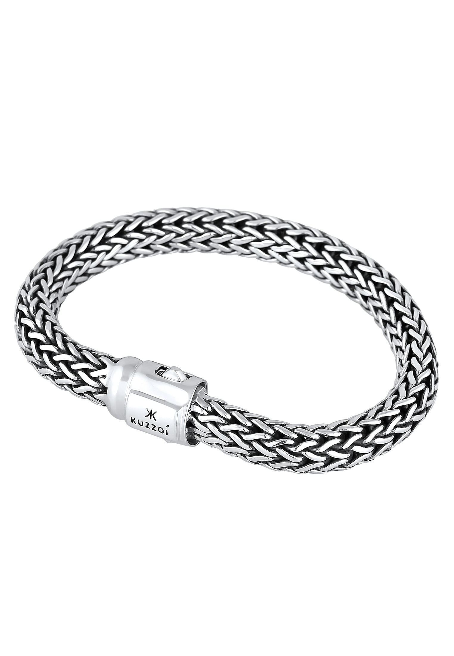 Kuzzoi Armband »Gliederarmband Basic Cool unisex 925 Silber«
