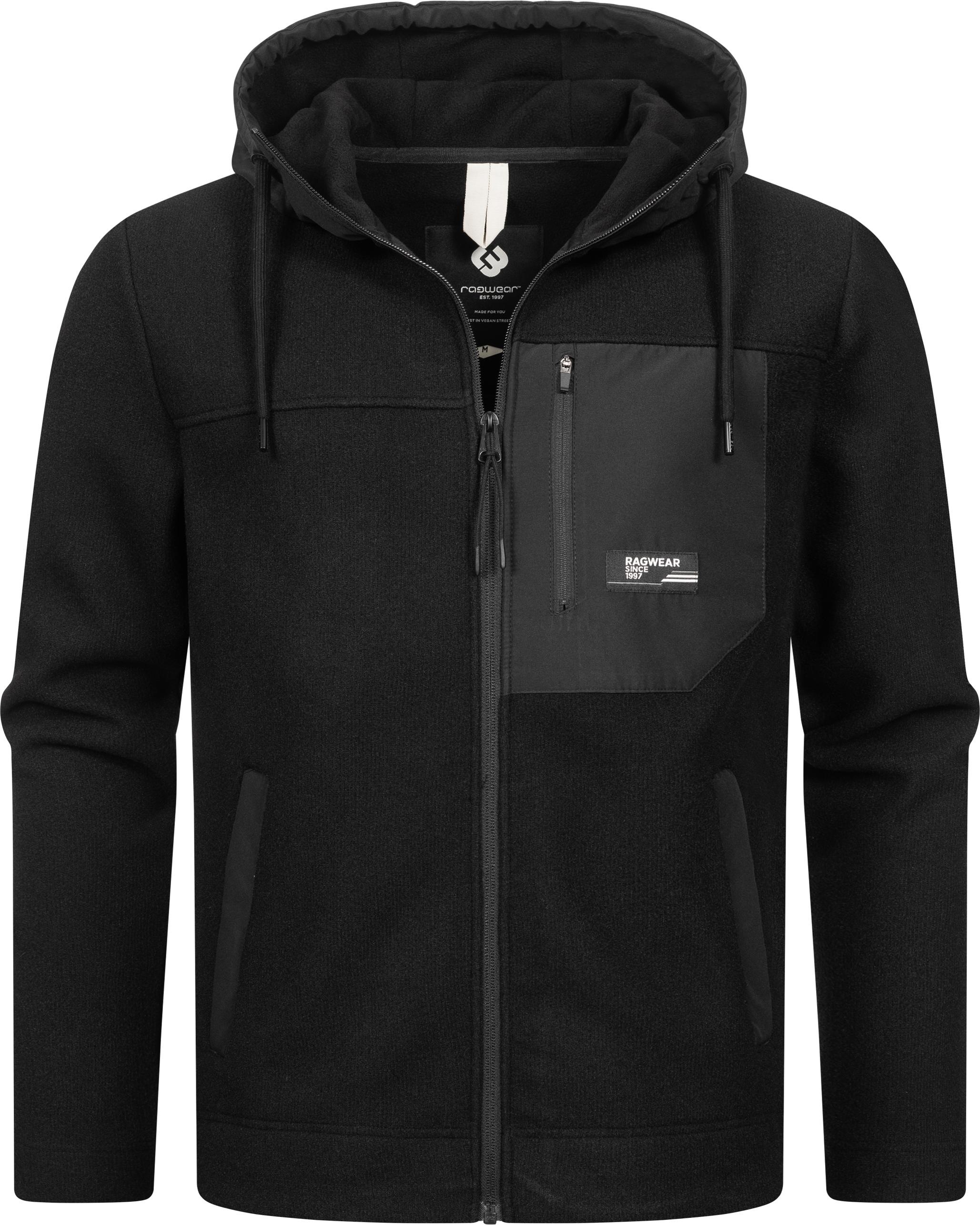 Ragwear Fleecejacke »Brodney«, mit Kapuze, Stylische Herren Übergangsjacke mit Brusttasche