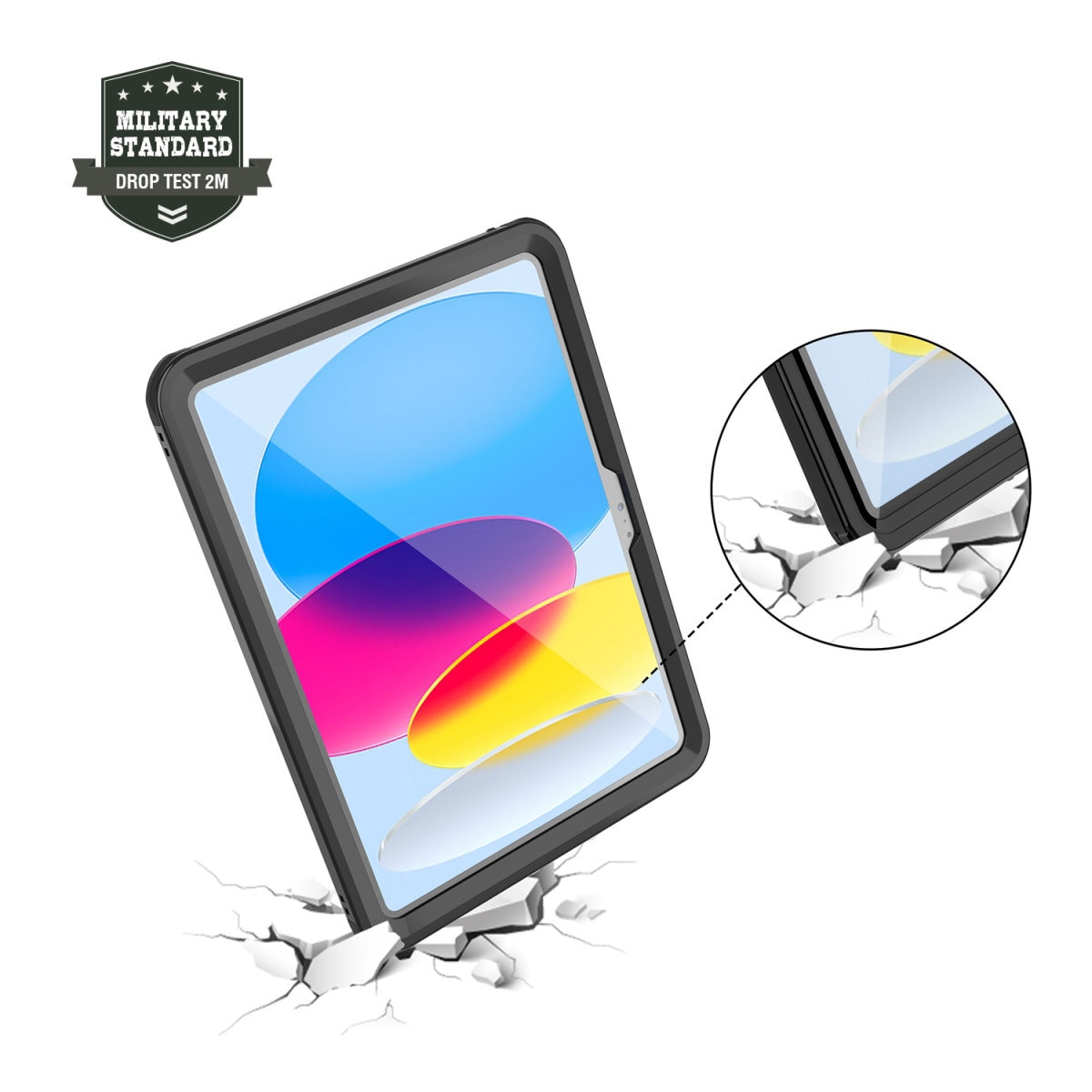 4smarts Tablet-Hülle »Active Pro Rugged Case Stark für Apple iPad (10.Gen)«, Backcover, Schutzhülle, Tabletschutzhülle, Case, Schutzcase, stoßfest