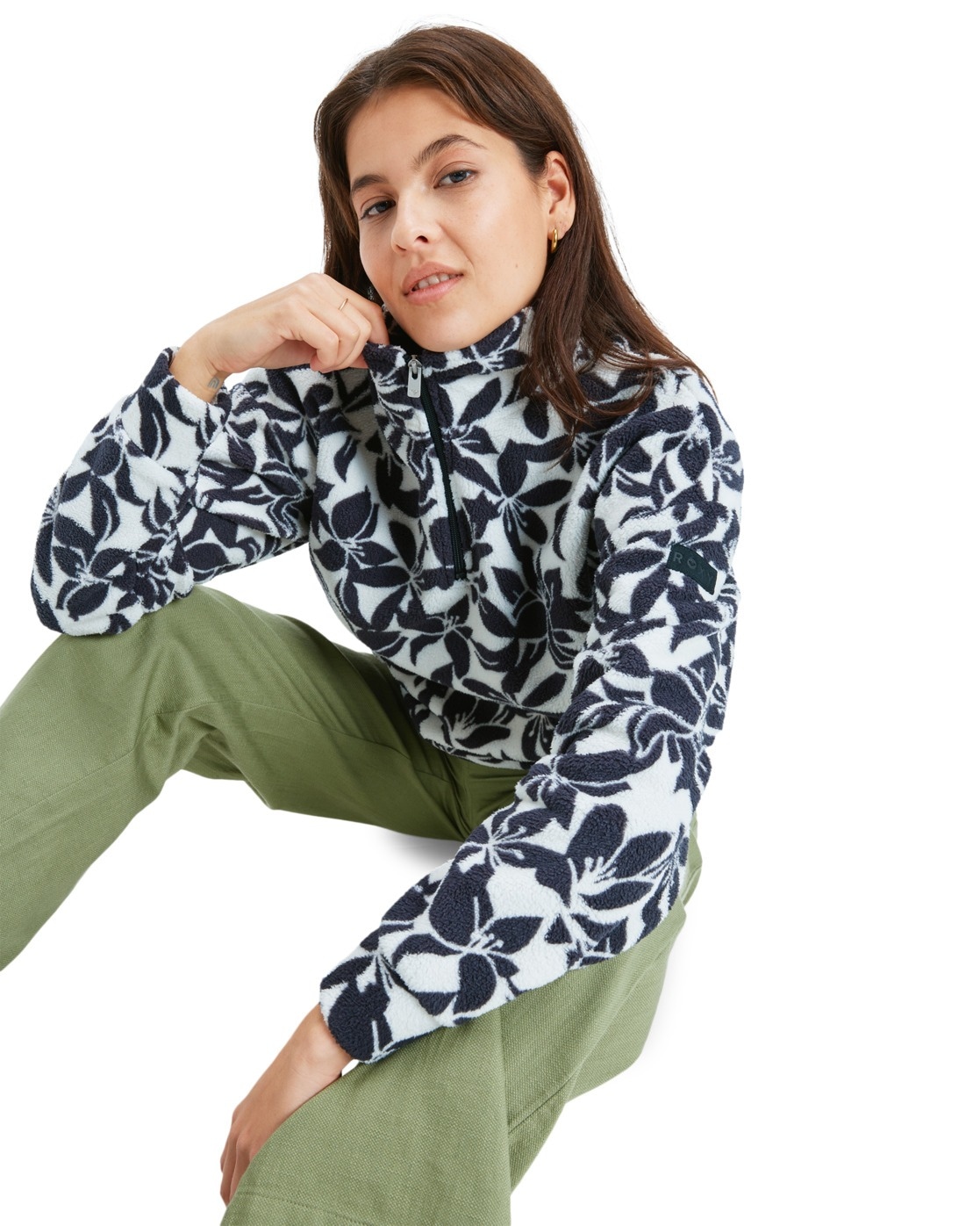 Roxy Strickfleece-Pullover "Live Out Loud"