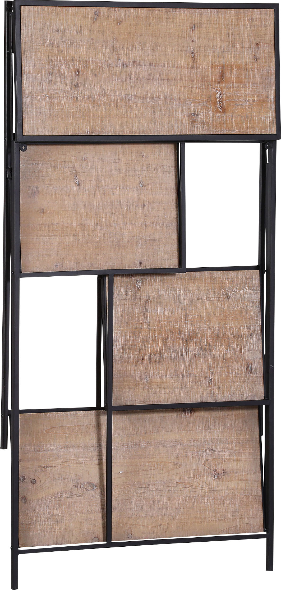 Gutmann Factory Regal "Alcott, Standregal, Dekoregal" Aufbewahrungsregal mit 3 Ebenen, Echtholzfurnier, 77 x 35 x 114cm