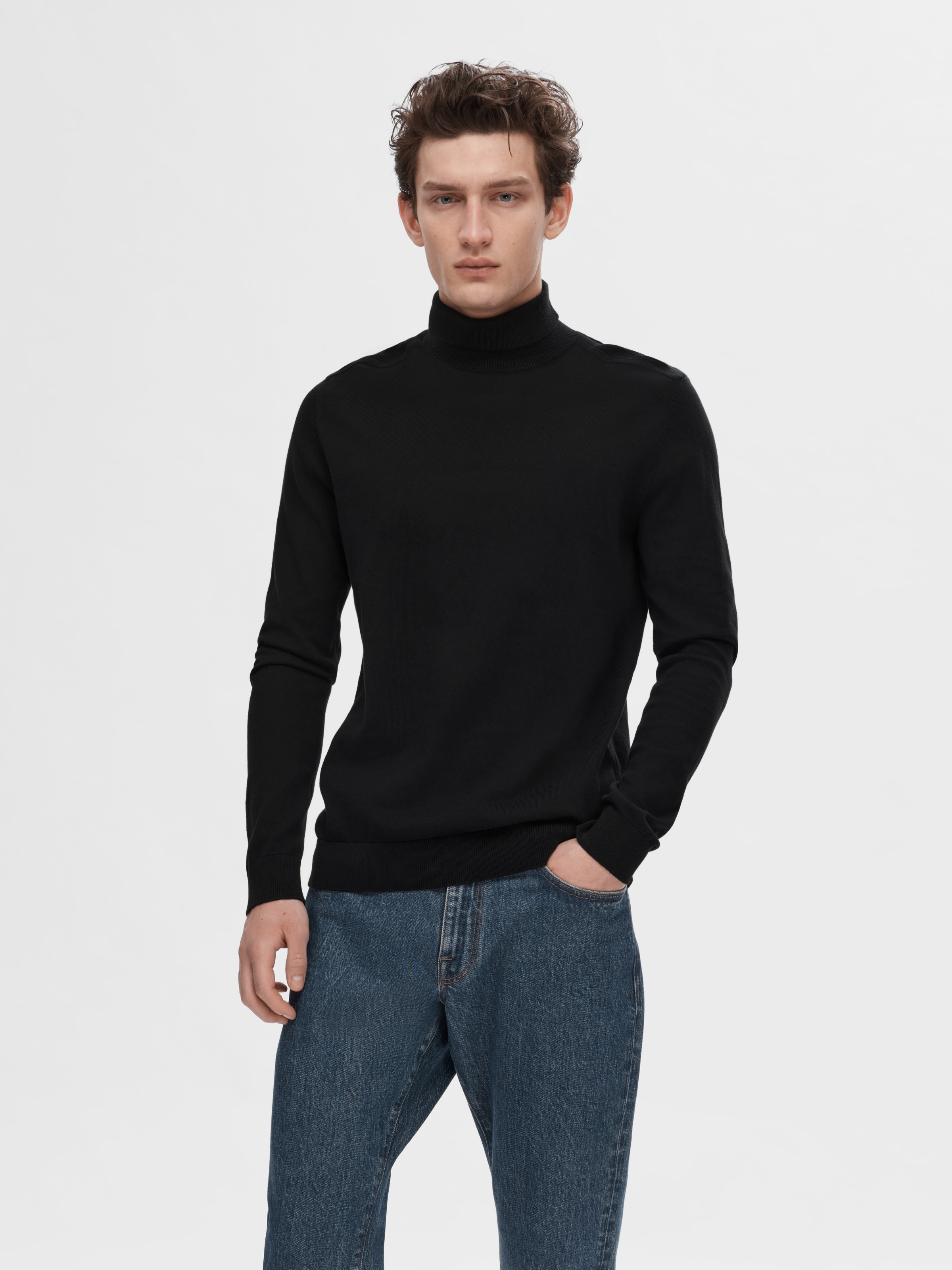 SELECTED Rollkragenpullover "SLHBERG ROLL NECK NOOS" günstig online kaufen